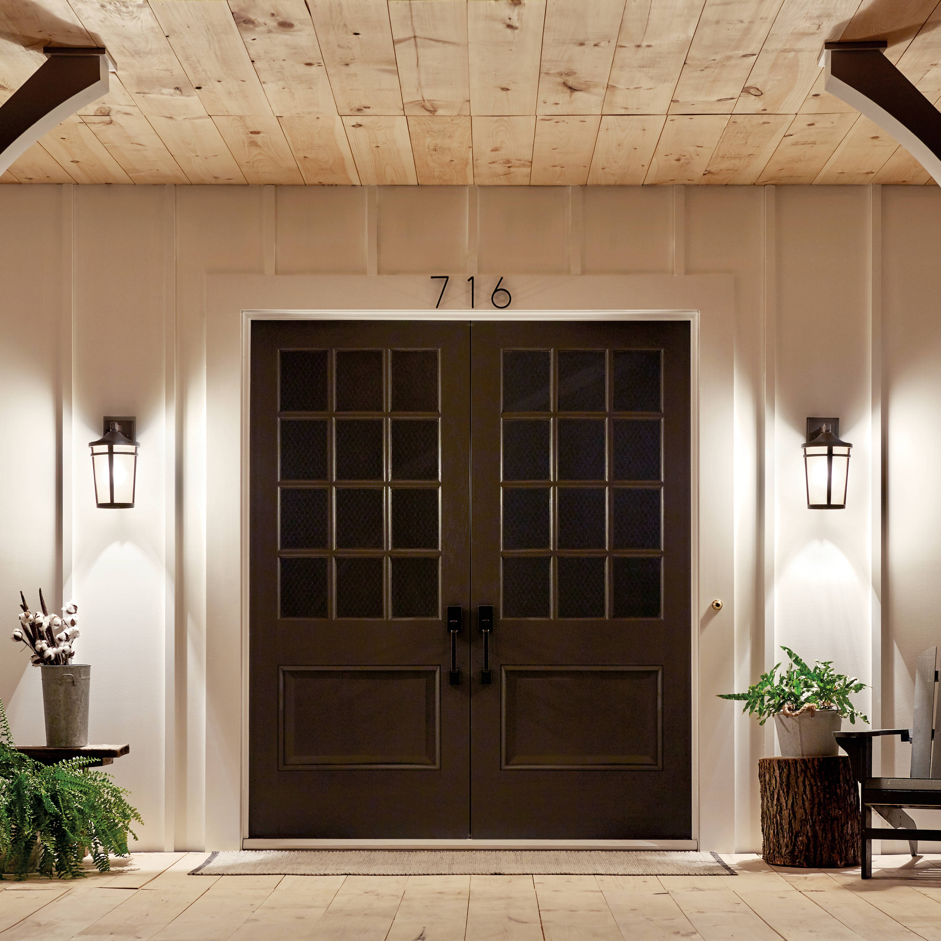 Brown Stone 14.25" Transitional Outdoor Wall Lantern