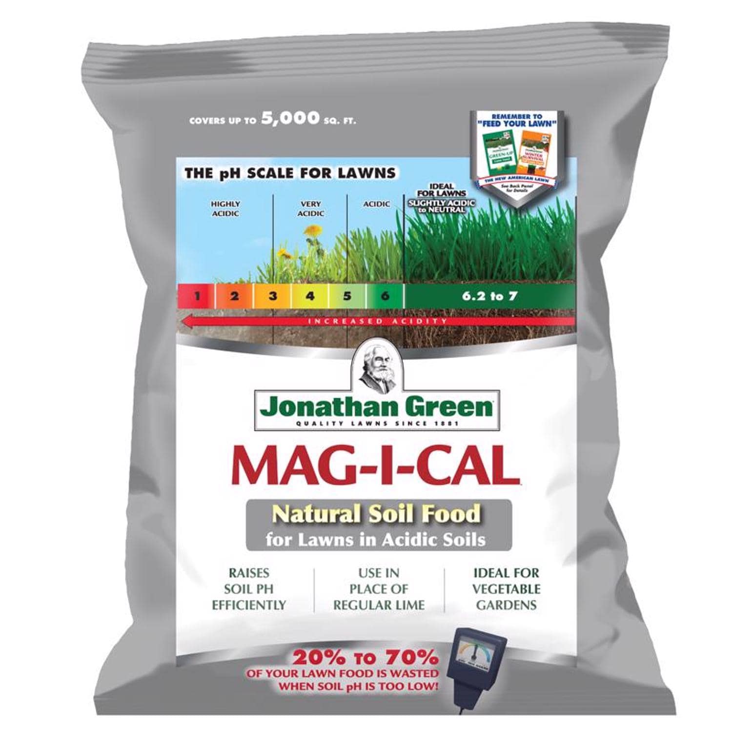 Jonathan Green - Mag I Cal for Lawns in Acidic Soil Organic Soil Conditioner 5000 sq ft 18 lb