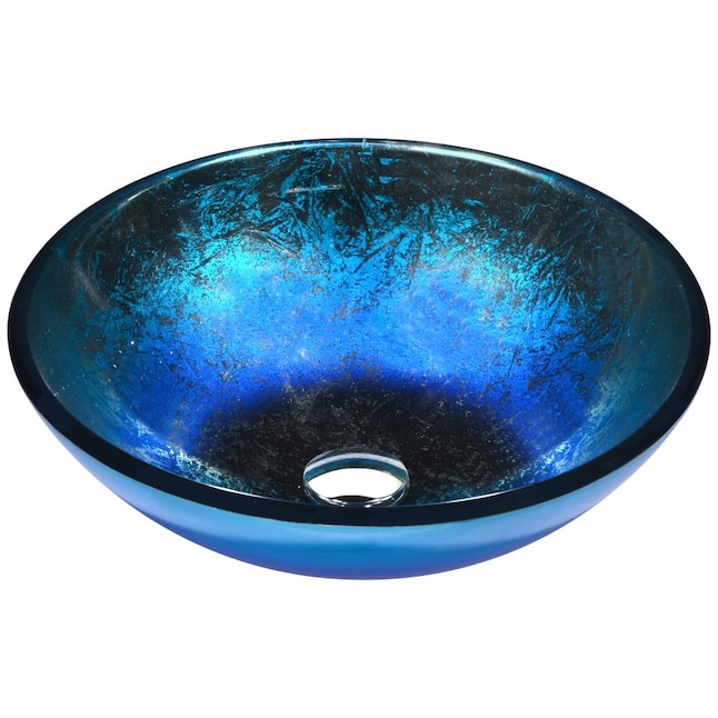 Chilasa Vessel Sink in Blue Chilasa Vessel Sink in Blue