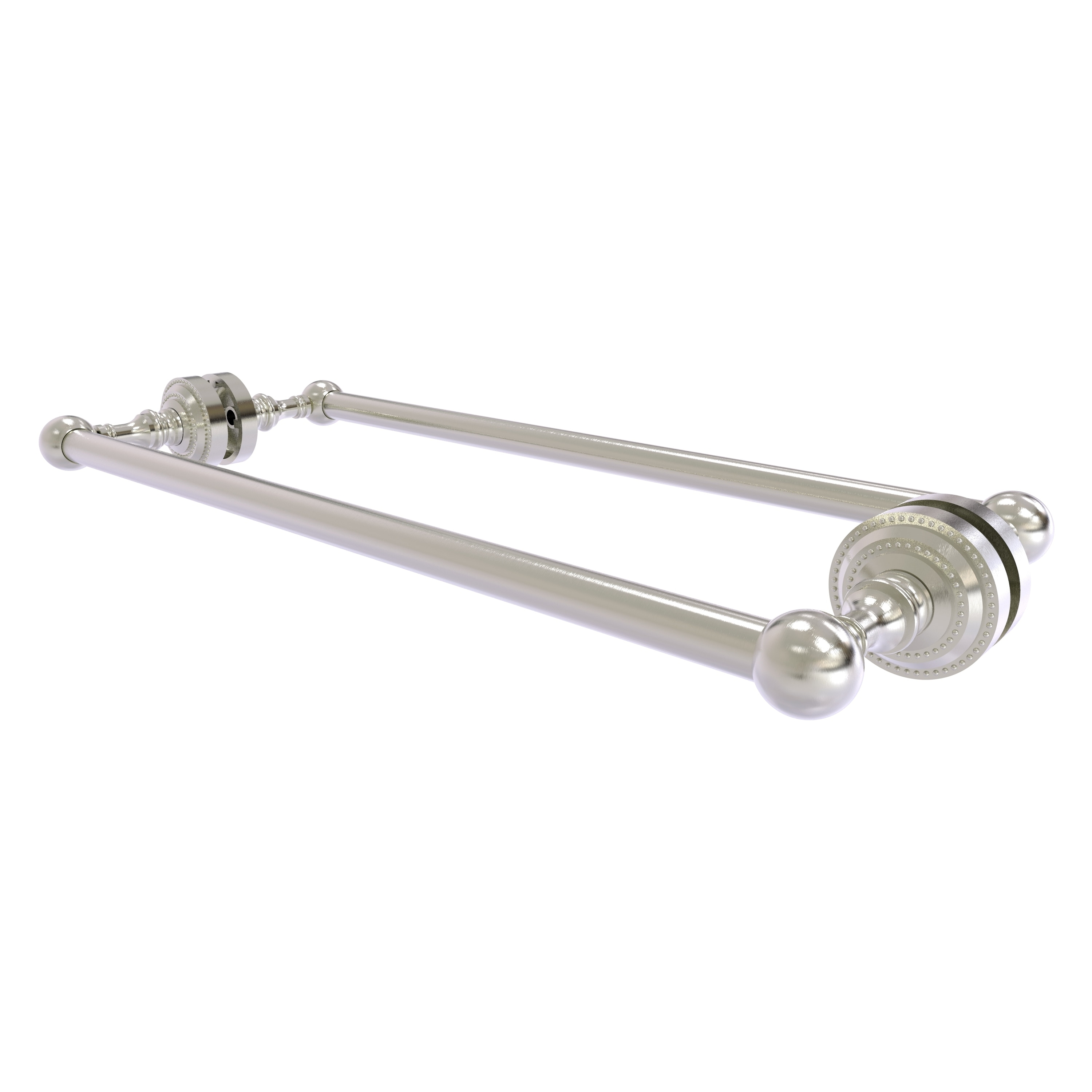 Allied Brass DT-41-BB-18-SN Dottingham 18-in double Satin Nickel Wall mount Double Towel Bar