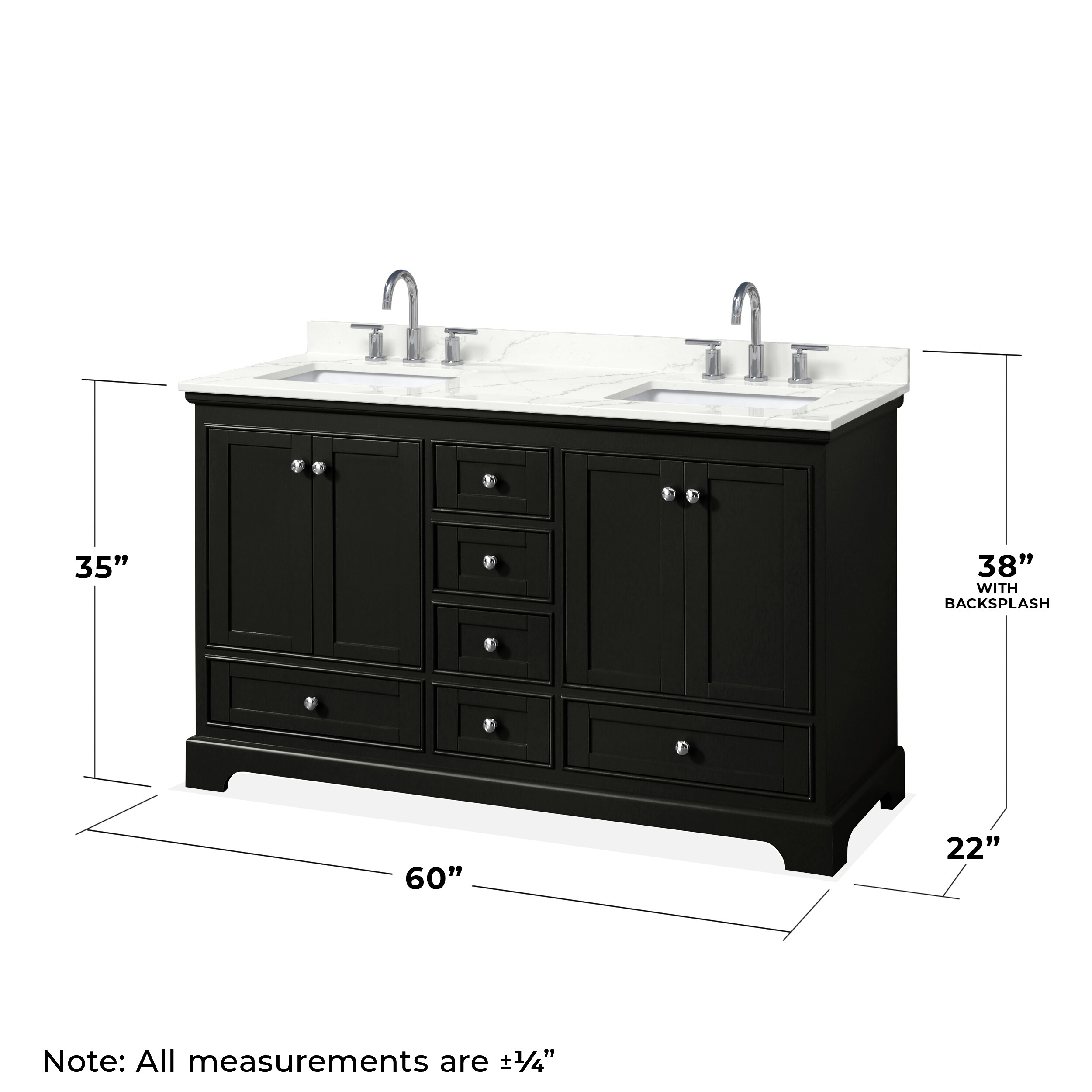 Wyndham Collection WCS202060DDEGTUS3MXX Bath-Vanity-Combo - View #4