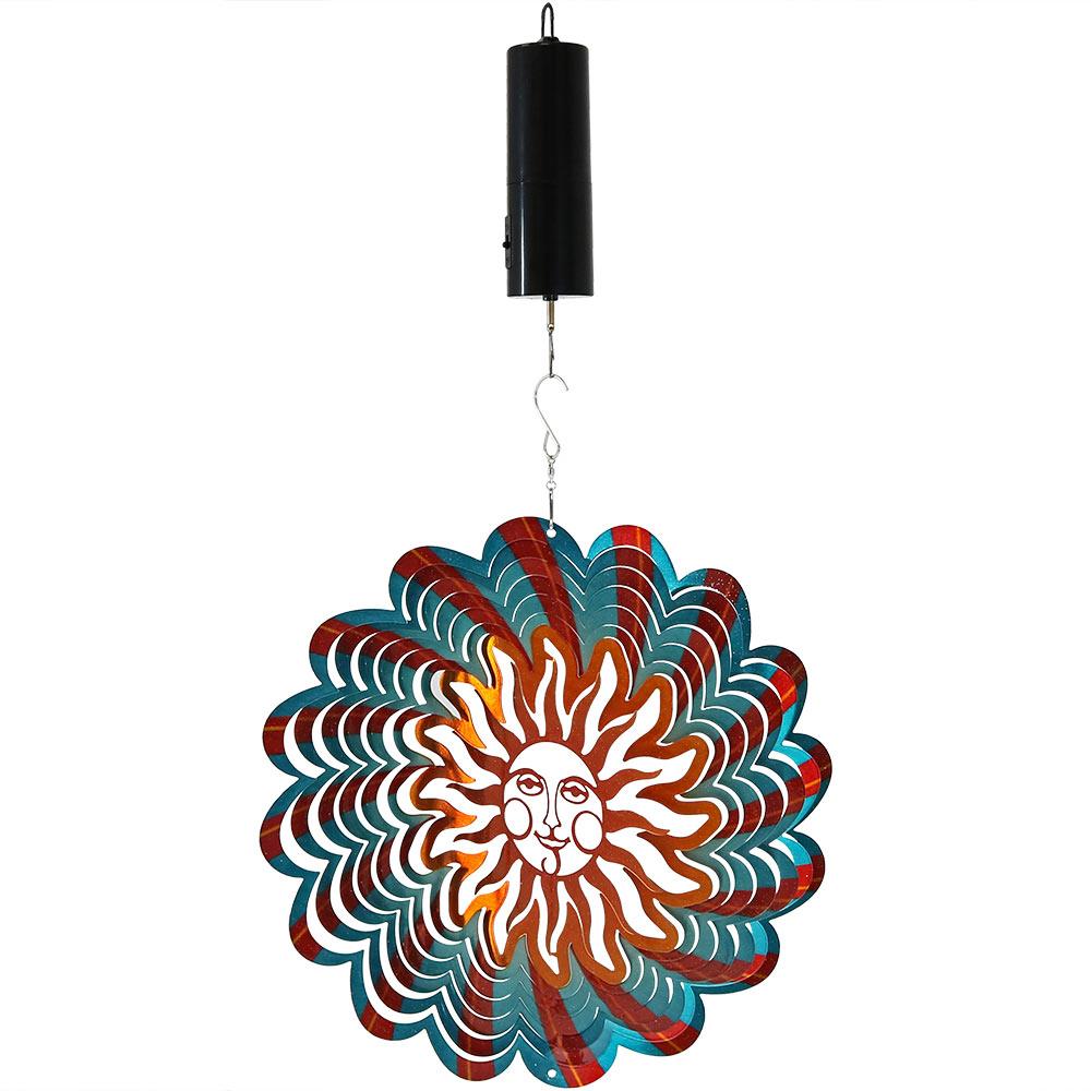 Sunnydaze Decor SHE-638-690 Orange Steel Wind Spinner
