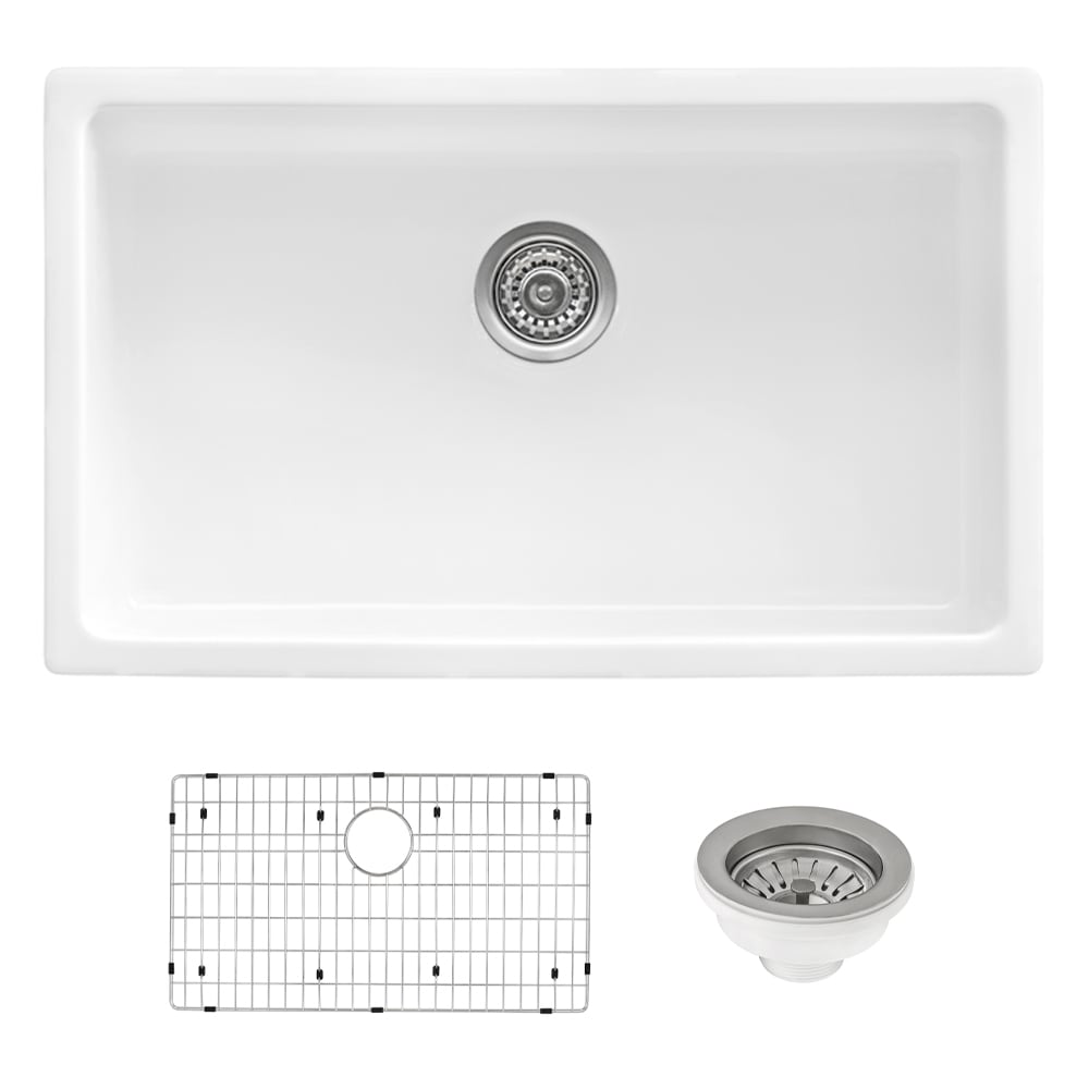 Ruvati RVL2707WH Kitchen-Sinks - View #2