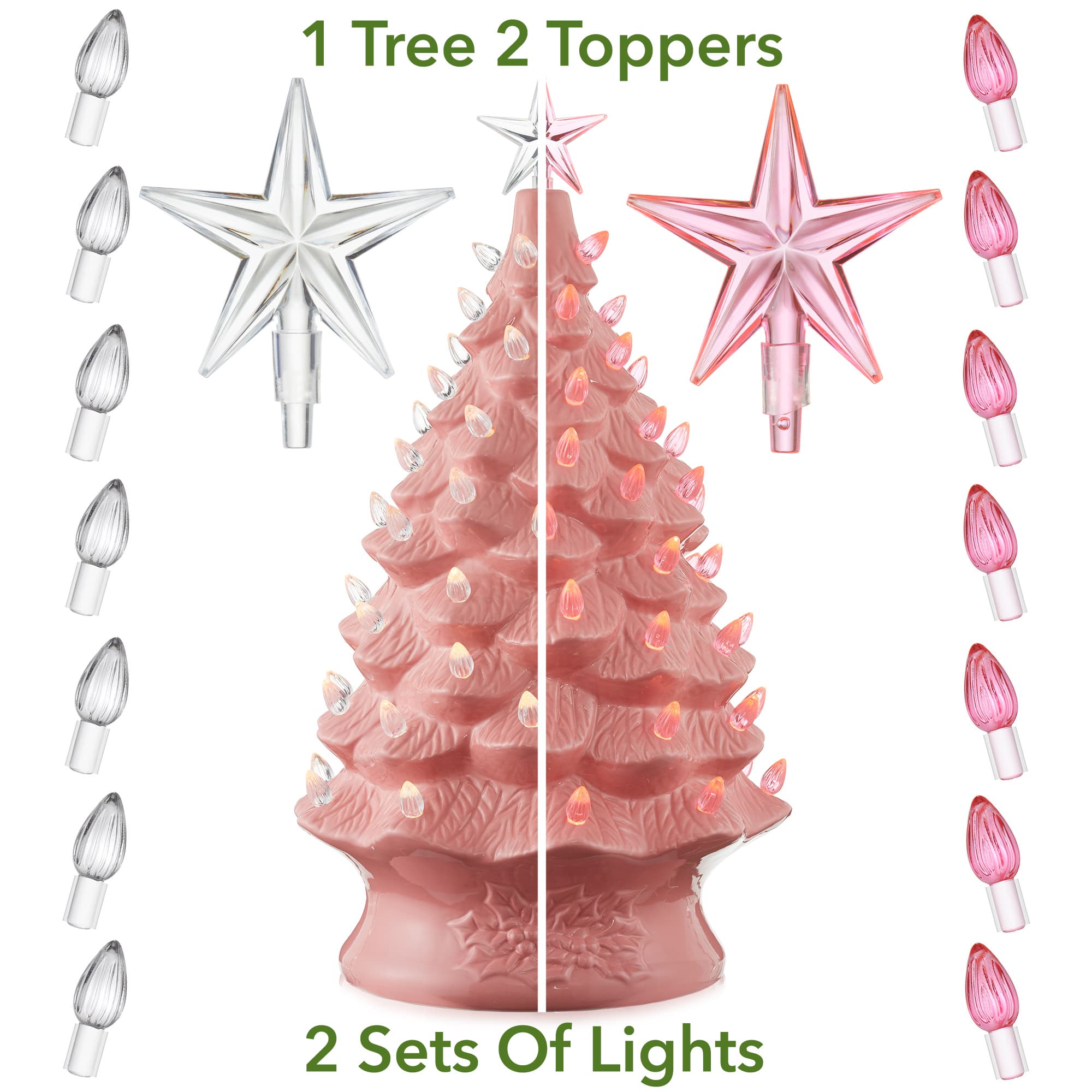 Casafield SZN-TR-9243-PNK Artificial-Christmas-Trees - View #2