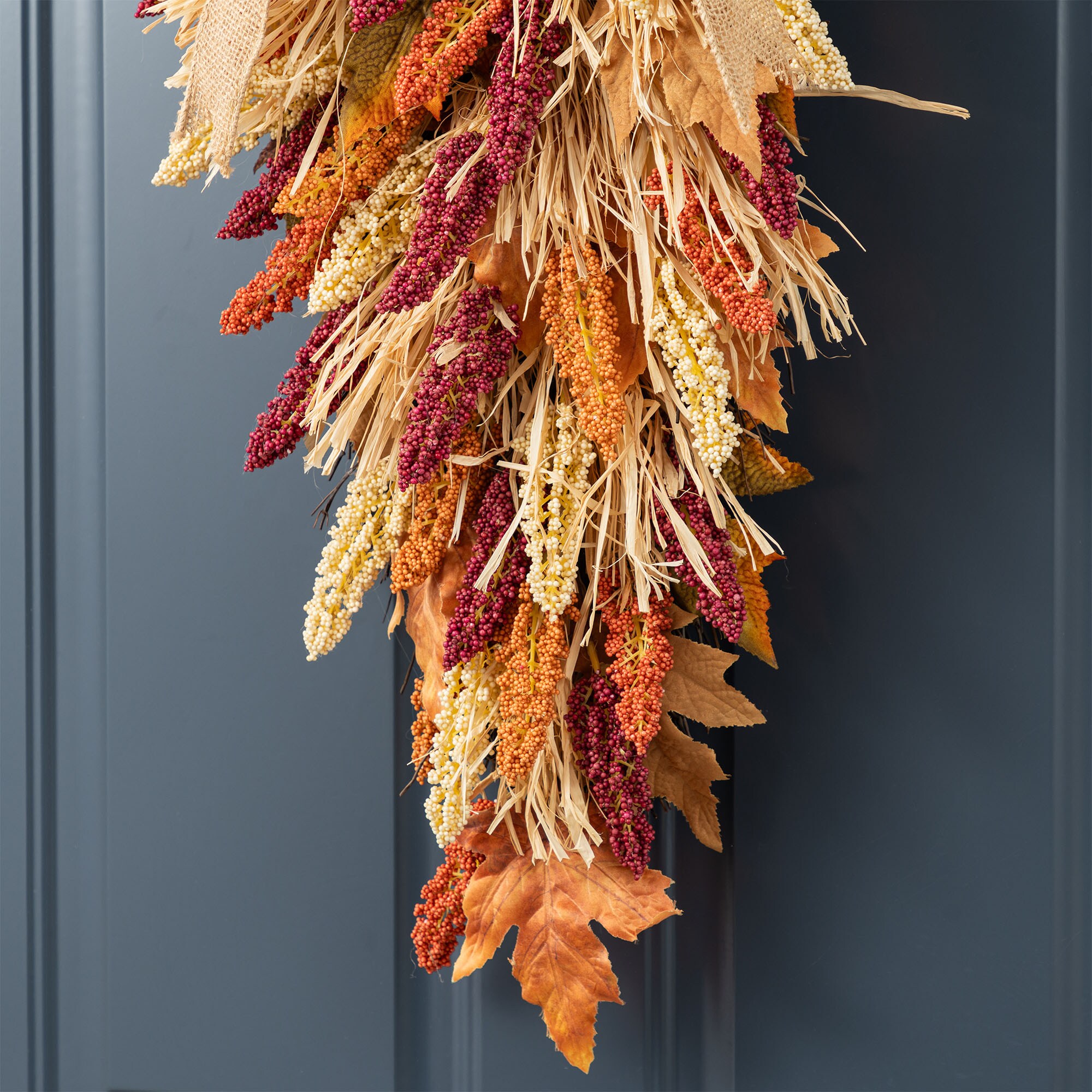 Glitzhome 2019500020 Artificial-Thanksgiving-Wreaths - View #10