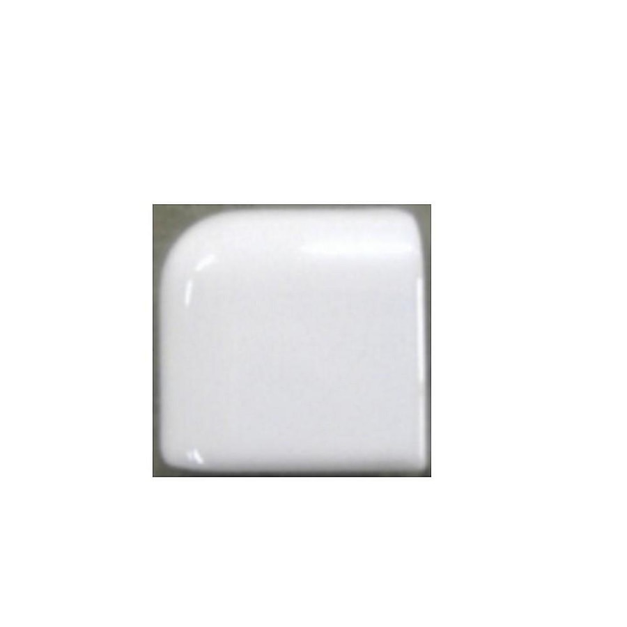 American Olean Starting Line Biscuit Gloss Ceramic Bullnose Tile, 2-in x 2-in. American Olean Starting Line Biscuit Gloss Ceramic Bullnose Tile, 2-in x 2-in.