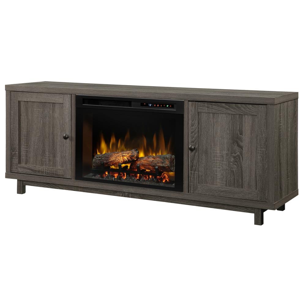 Dimplex GDS26L8-1908IM 65-Inches W IRON MOUNTAIN GREY Free standing Fan-forced Flat wall Electric Fireplace with Remote Control Included