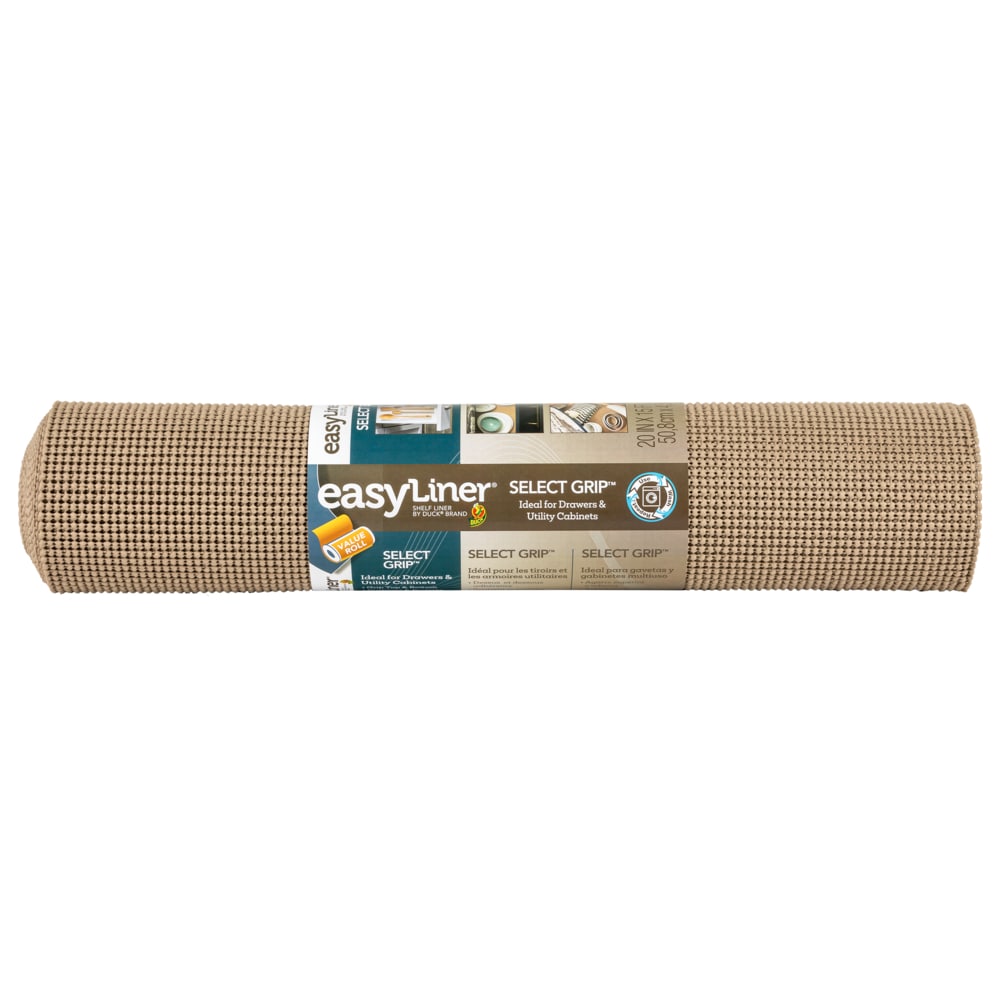 Duck EasyLiner Removable Adhesive 20-in x 15-ft Taupe Moroccan Shelf Liner  in the Shelf Liners department at