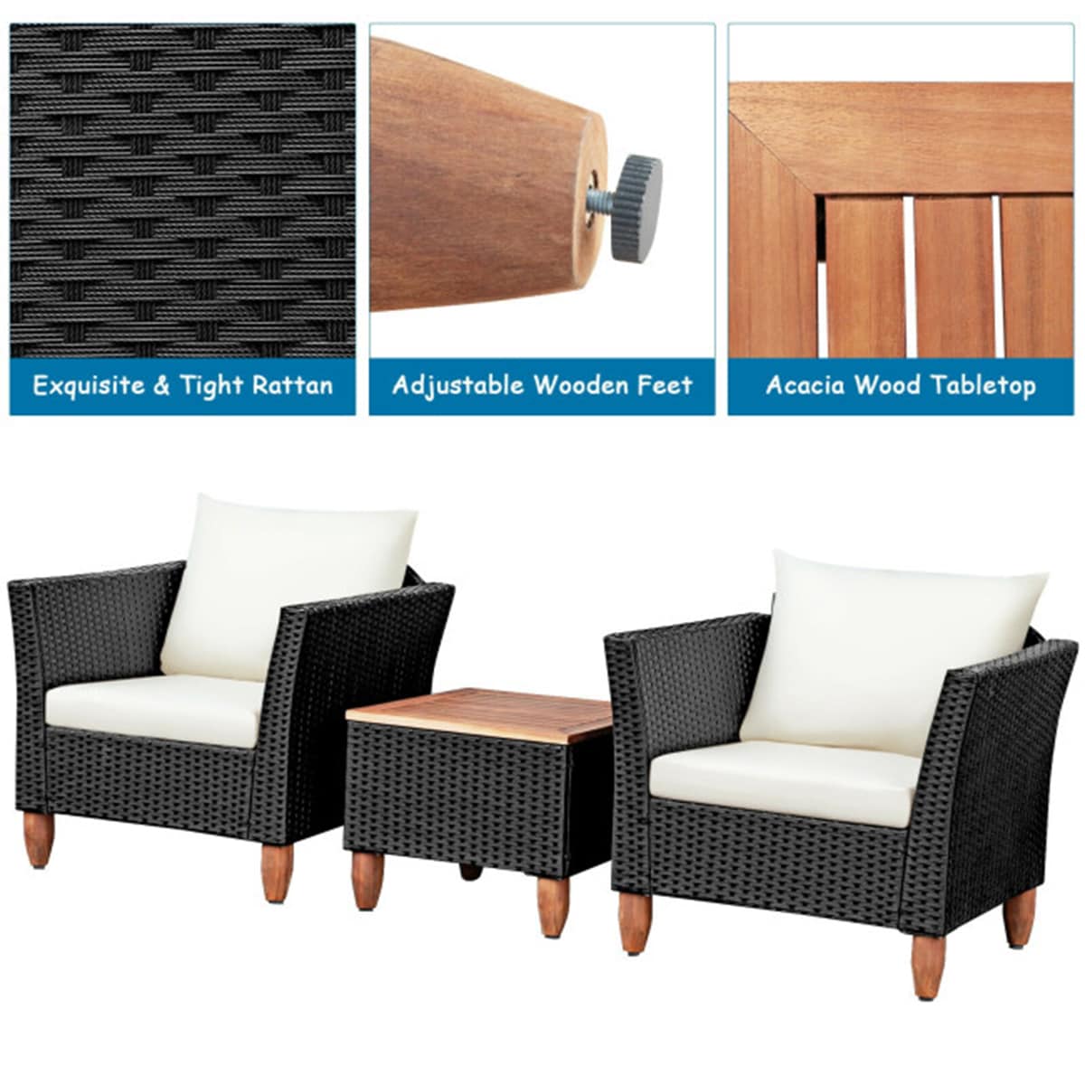 Clihome CWCH-HW66AD532WH Patio-Conversation-Sets - View #10
