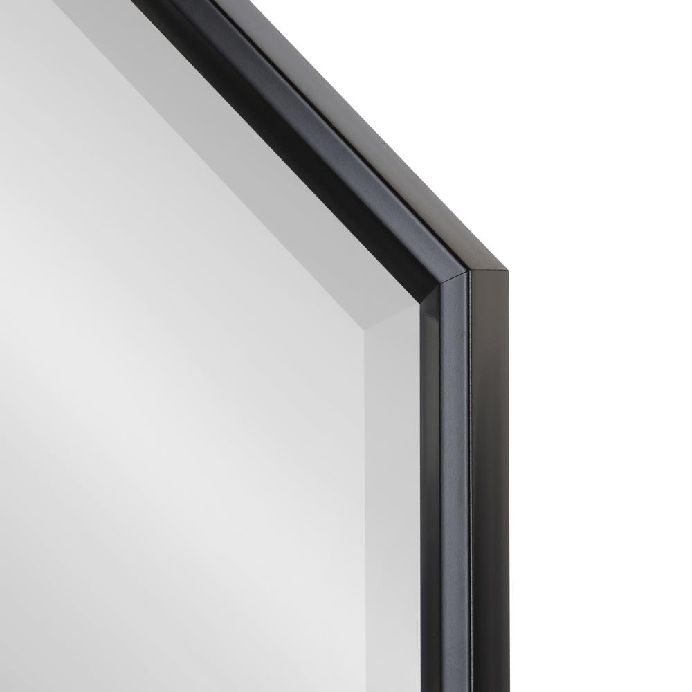 Kate and Laurel Calter 31.5-in W x 31.5-in H Octagon Black Framed Wall ...