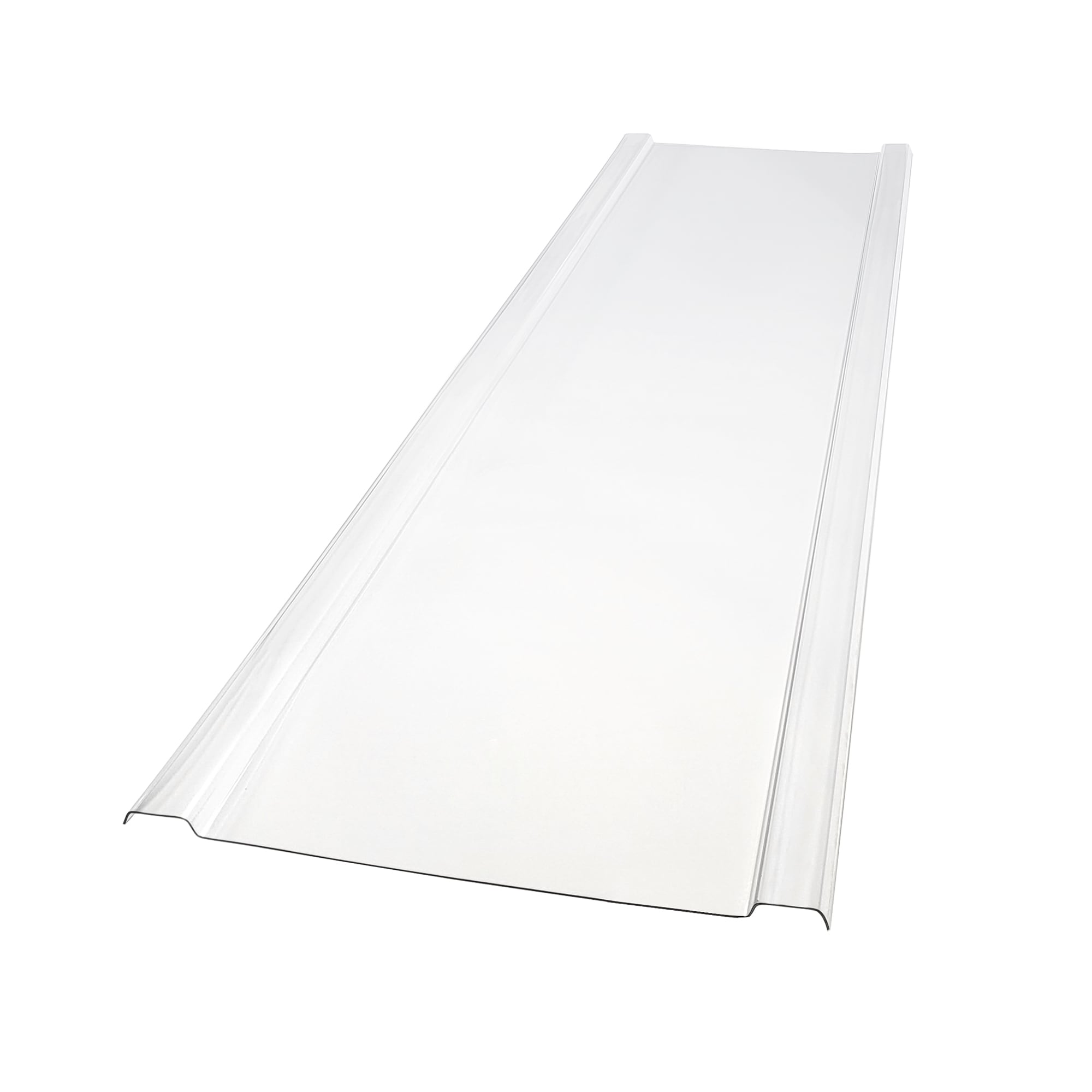 EZ GLAZE 193345 2.24-ft x 8-ft Corrugated Clear Polycarbonate plastic Roof Panel
