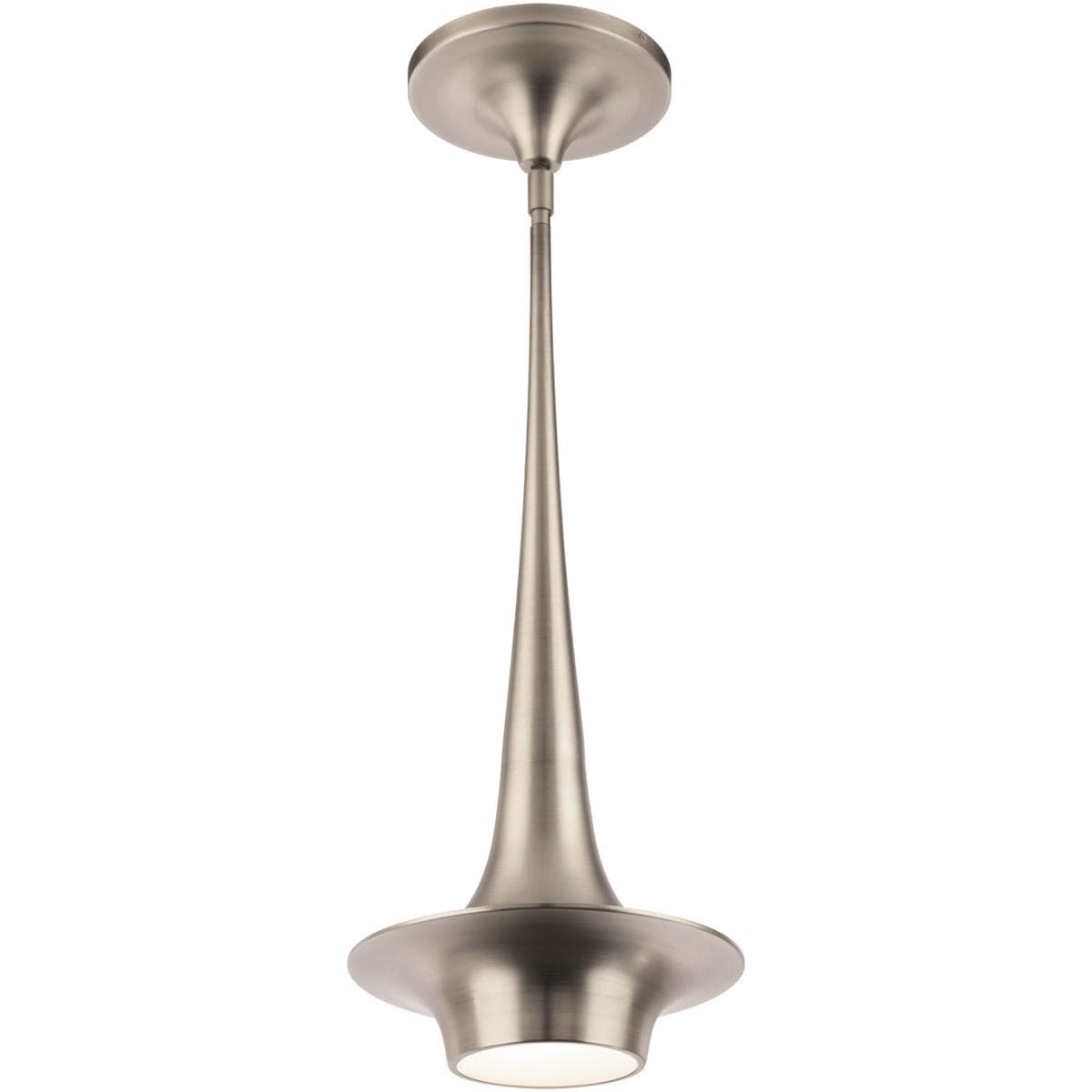 Modern Forms  PD-20324-BN Hugo 1 Light 1013 inch Brushed Nickel Mini Pendant Ceiling Light