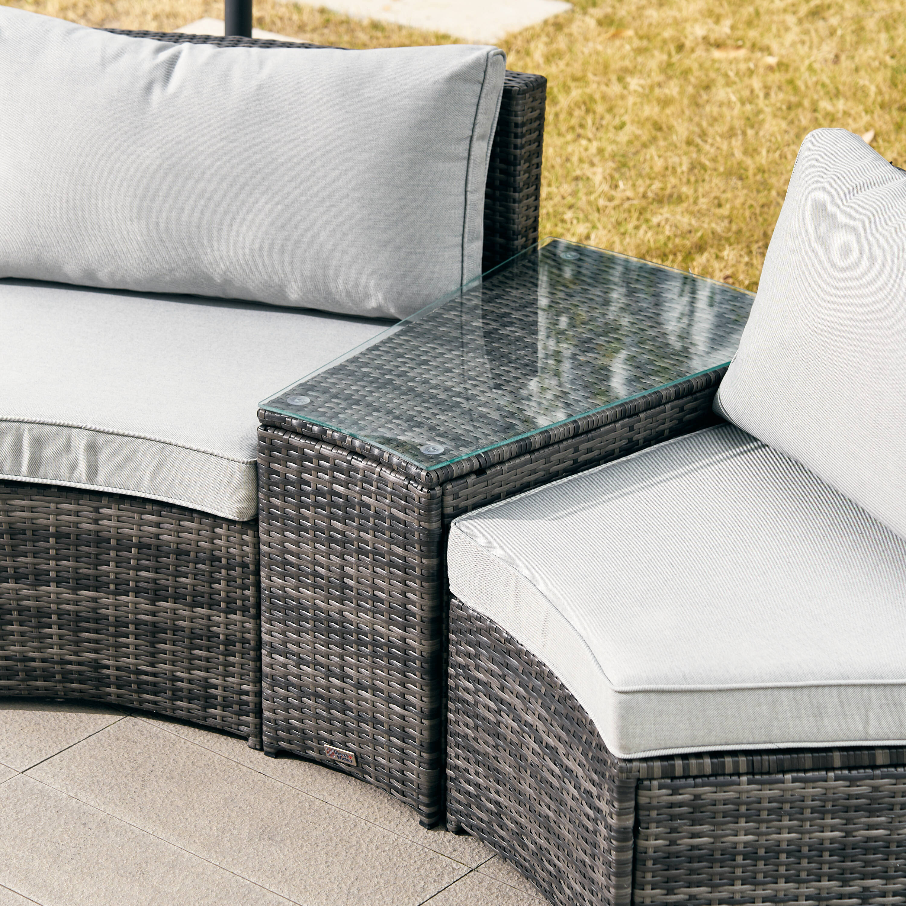 Direct Wicker DWS-1205B2SS&ST-GR Patio-Conversation-Sets - View #9