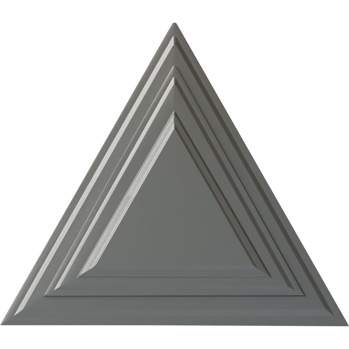 Ekena Millwork CM19TGSLS Triangle 19-in W x 16.625-in L Silver Polyurethane Ceiling Medallion