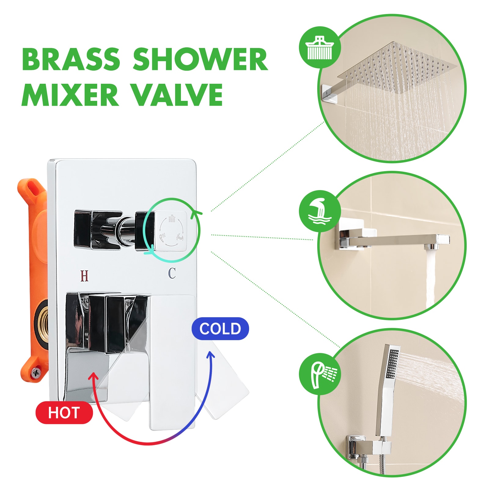 Tahanbath MT2-2P374326 Showerhead-Bar-Panels - View #8