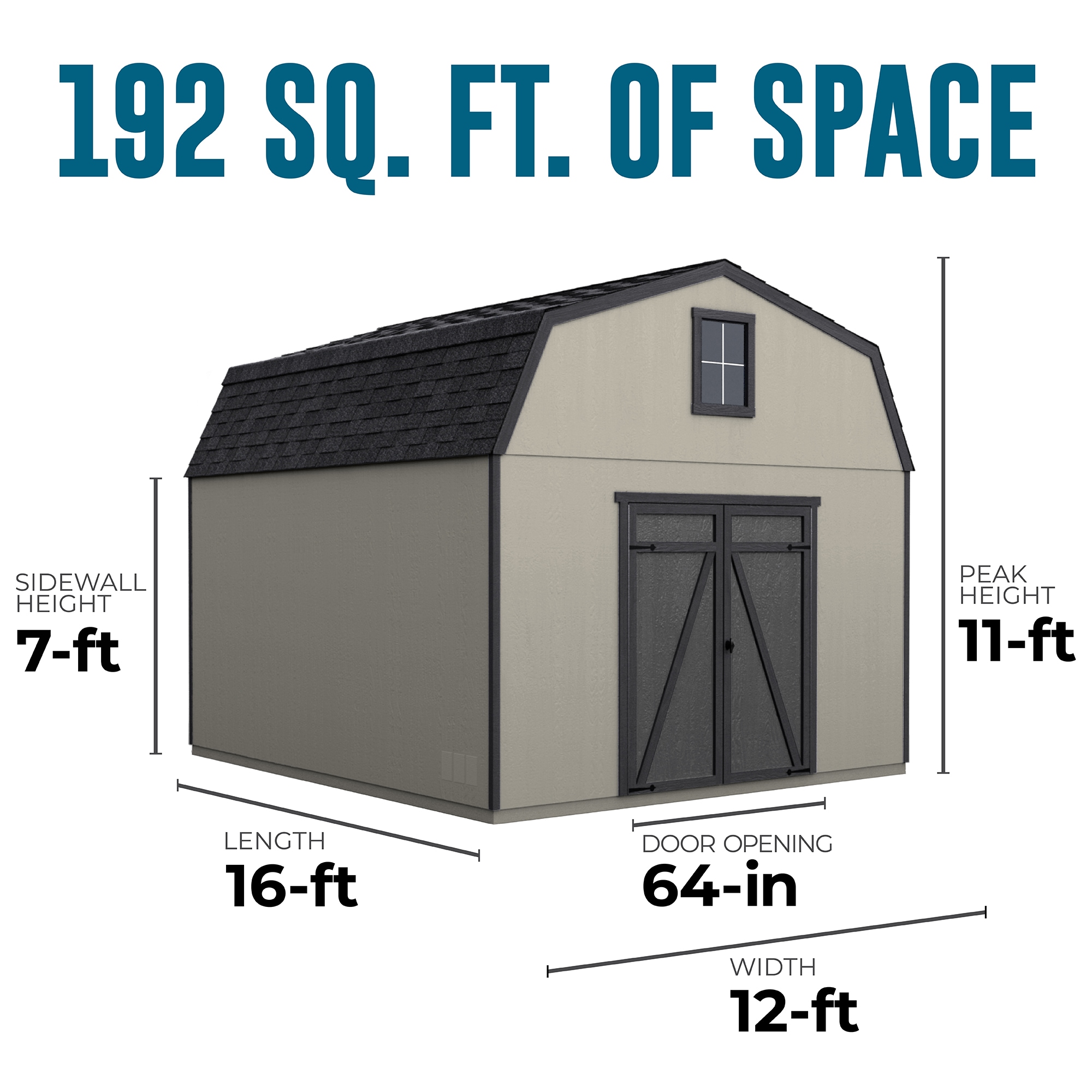 Heartland 192500 Wood-Storage-Buildings - View #3
