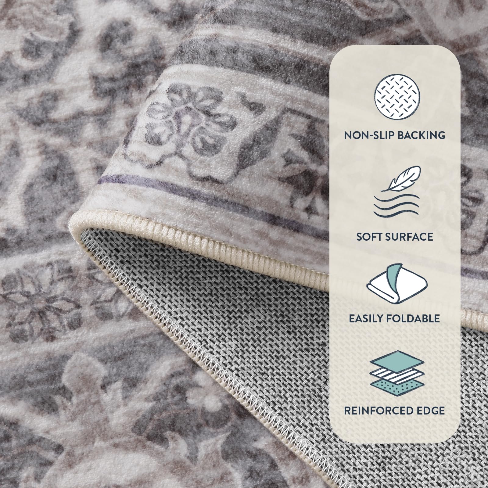 Lahome AR-DYR-071-BR1 rugs - View #4