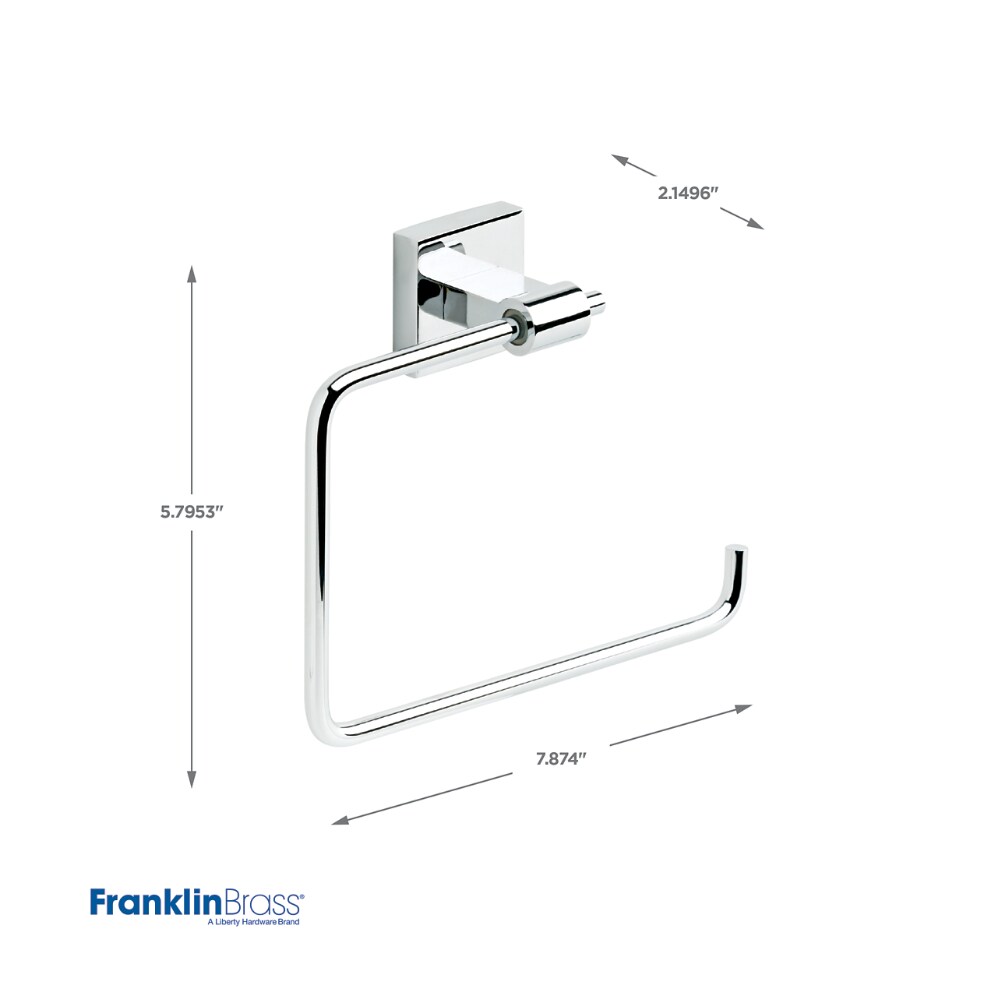 Maxted Polished Chrome Wall Mounted Towel Ring
