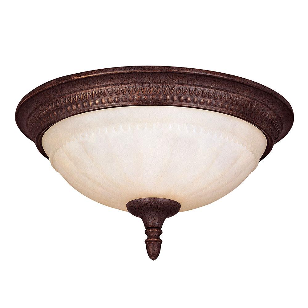  20077289 2-Light Walnut Patina Semi-Flush mount light