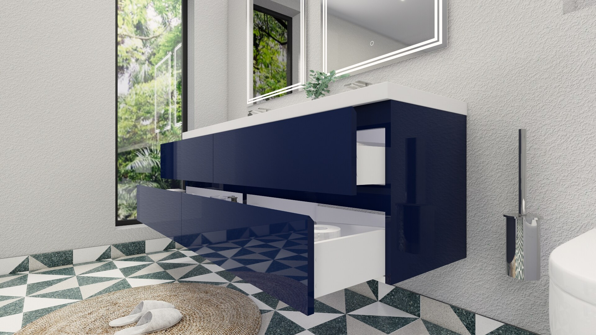 Moreno Bath MOB72-NB Bath-Vanity-Combo - View #11