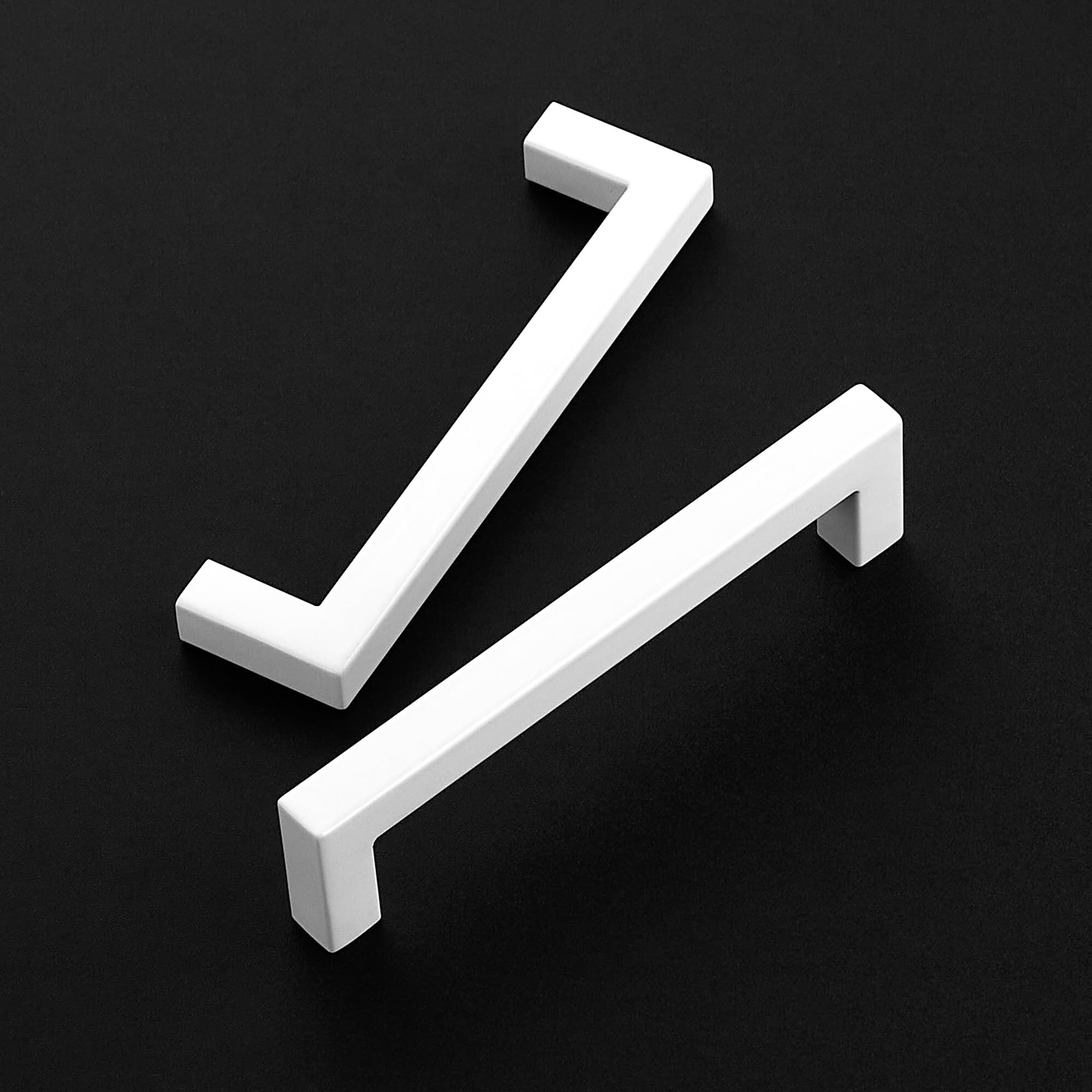 Misopily 30 Pack 5 Inch White Square Cabinet Handles for Kitchen ...
