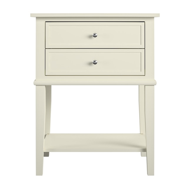 Ameriwood Home Franklin White Composite, White Accent Table With Drawer