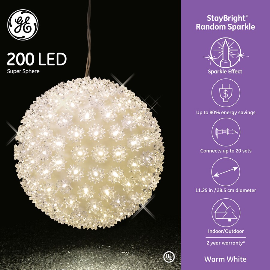 ge hanging super sphere light