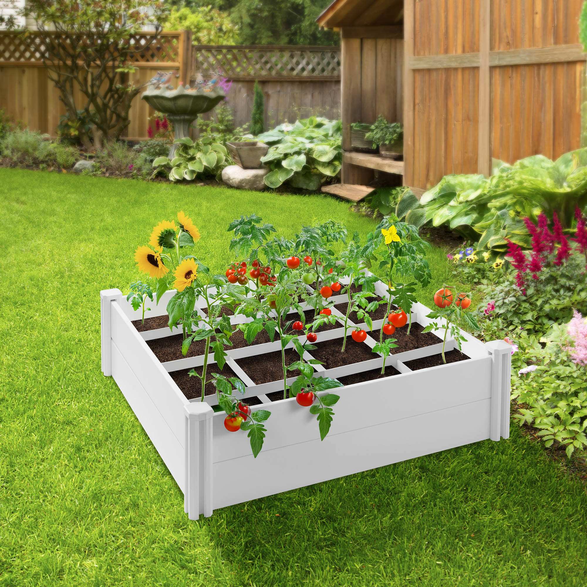 Casafield PAT-GDN-P5441-WHT Raised-Garden-Beds - View #5