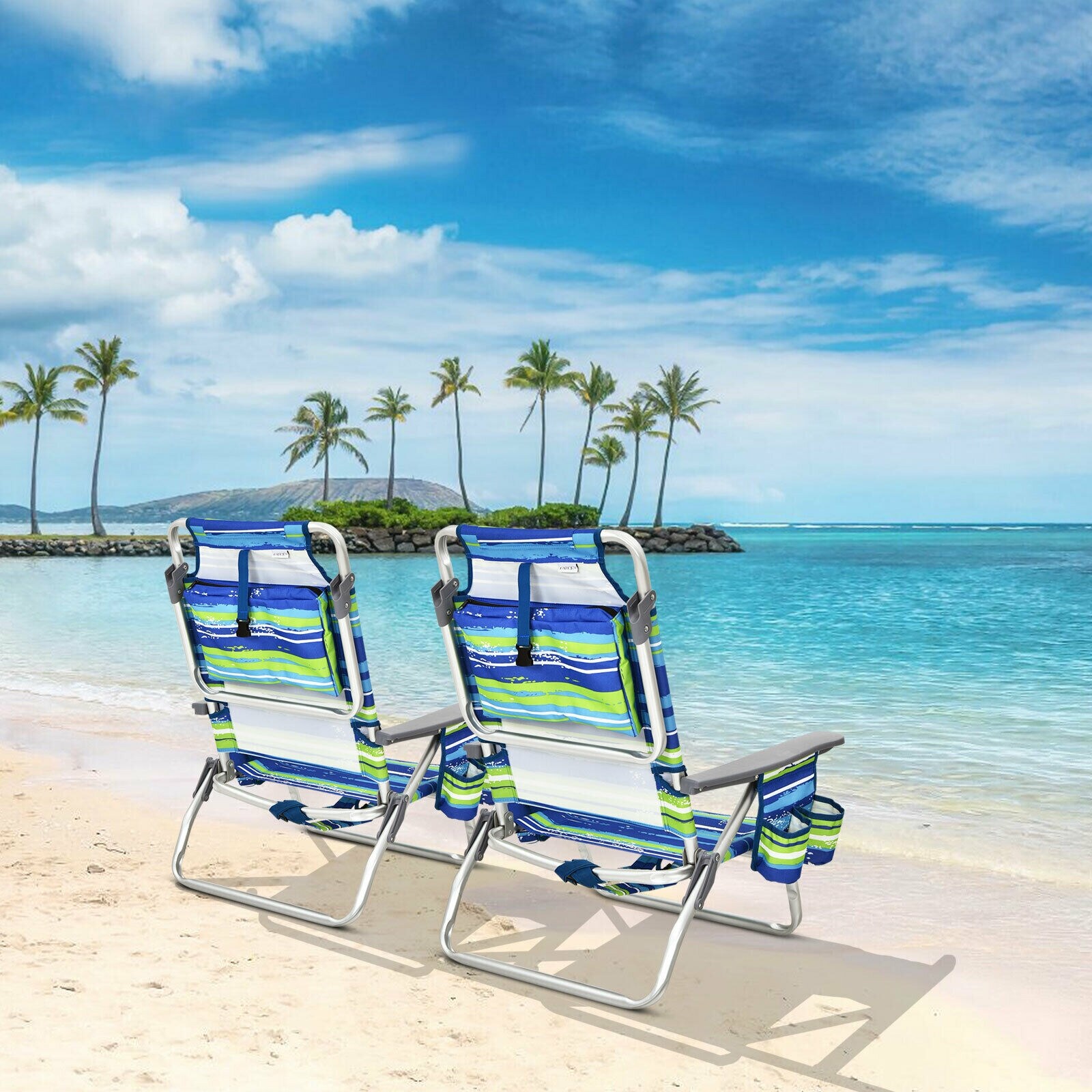 LIVIZA TDJ10019BL-4 Beach-Camping-Chairs - View #7
