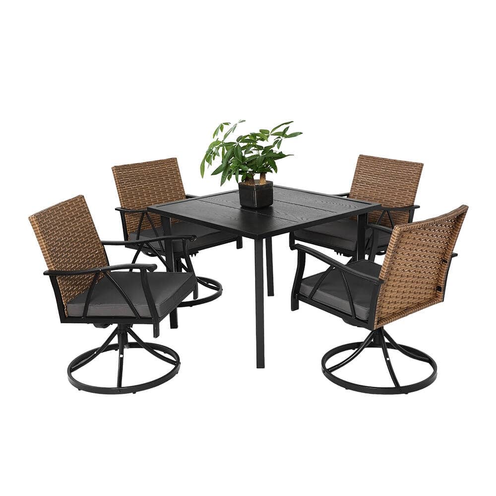 Coolbibila CONAN-SET-GRAY Patio-Dining-Sets - View #2