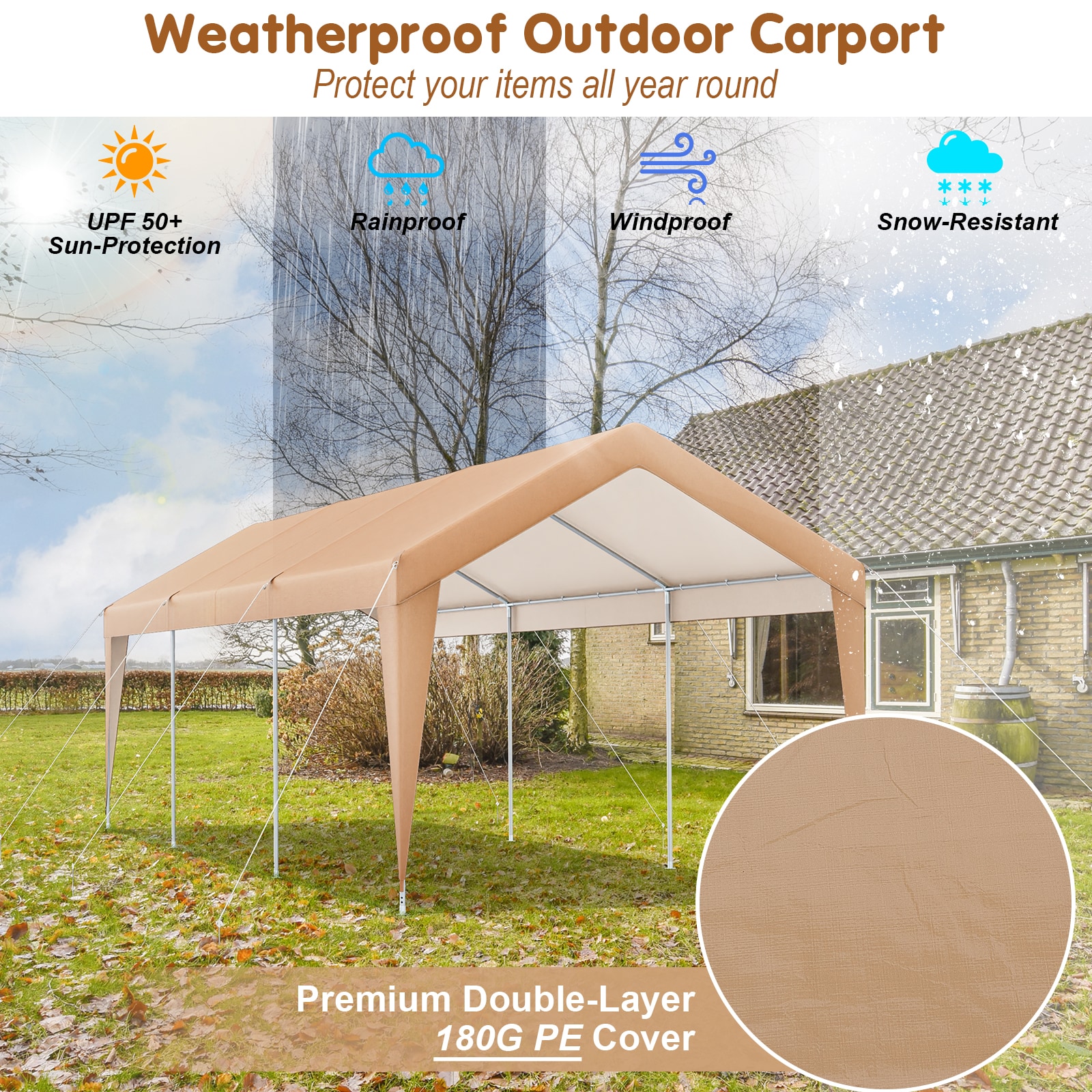 Volenca VOL-M19ZXJ Carport-Covers - View #4