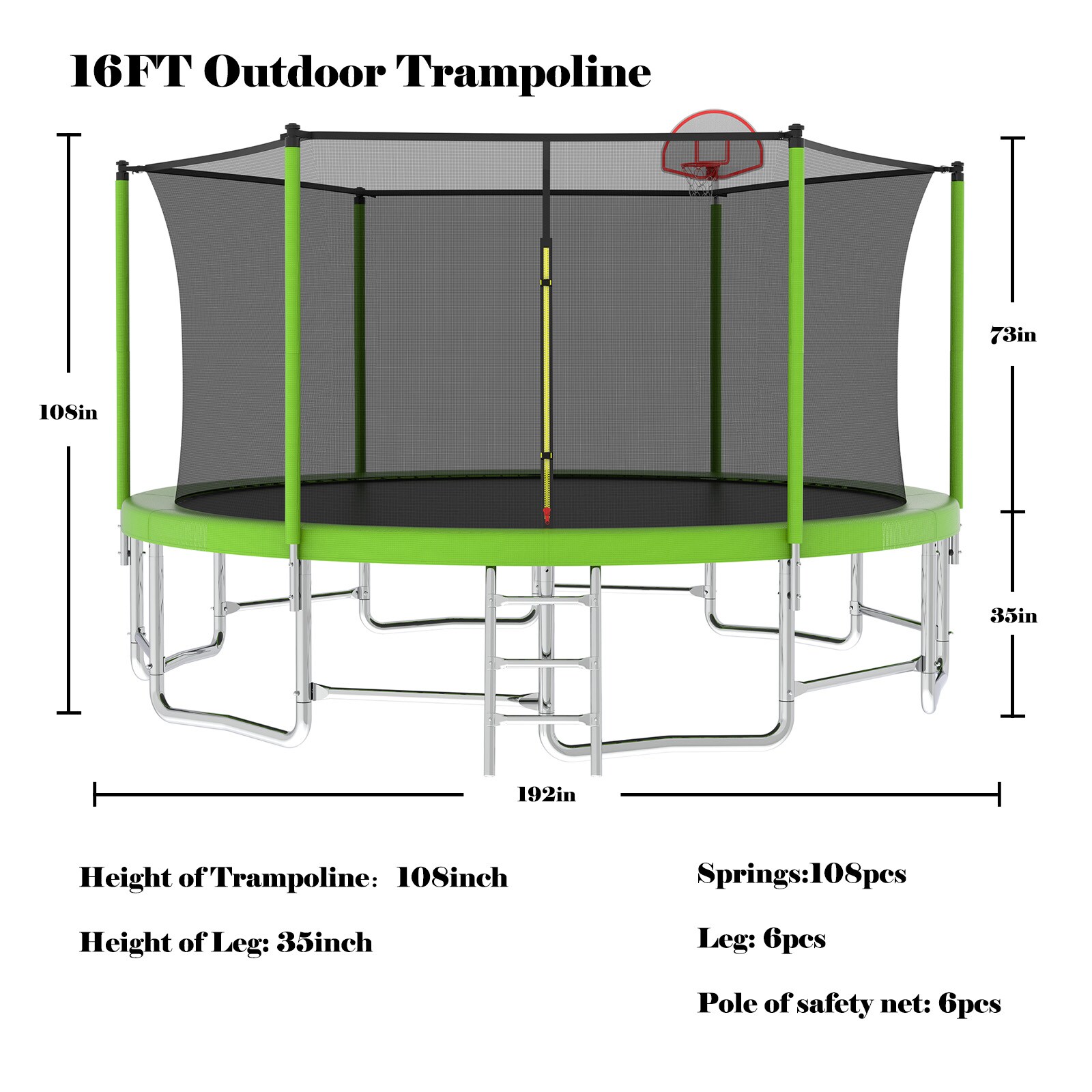 Kahomvis H4-QPMERS-14 trampolines - View #3