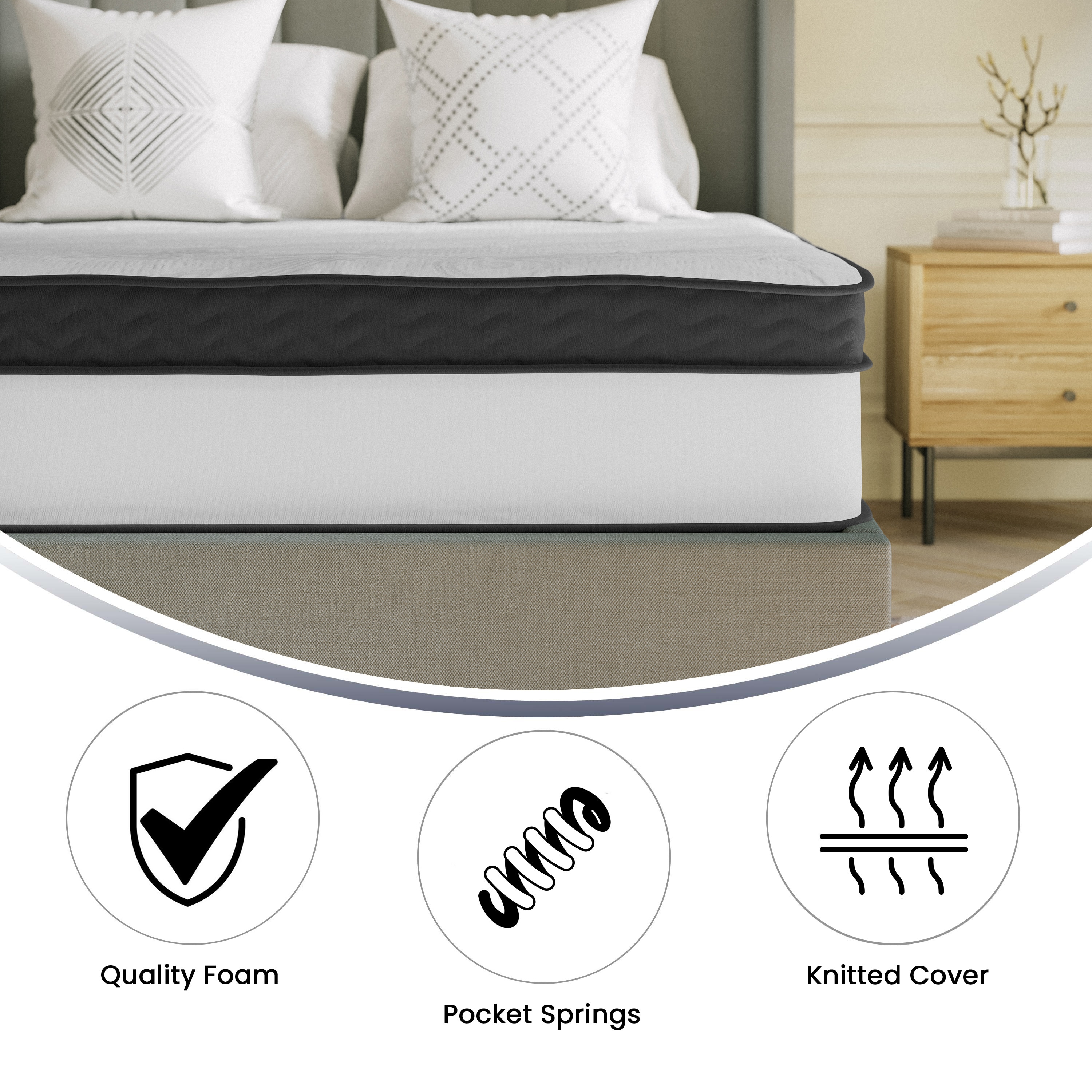 Flash Furniture 889142870180 Mattresses-Boxsprings - View #4