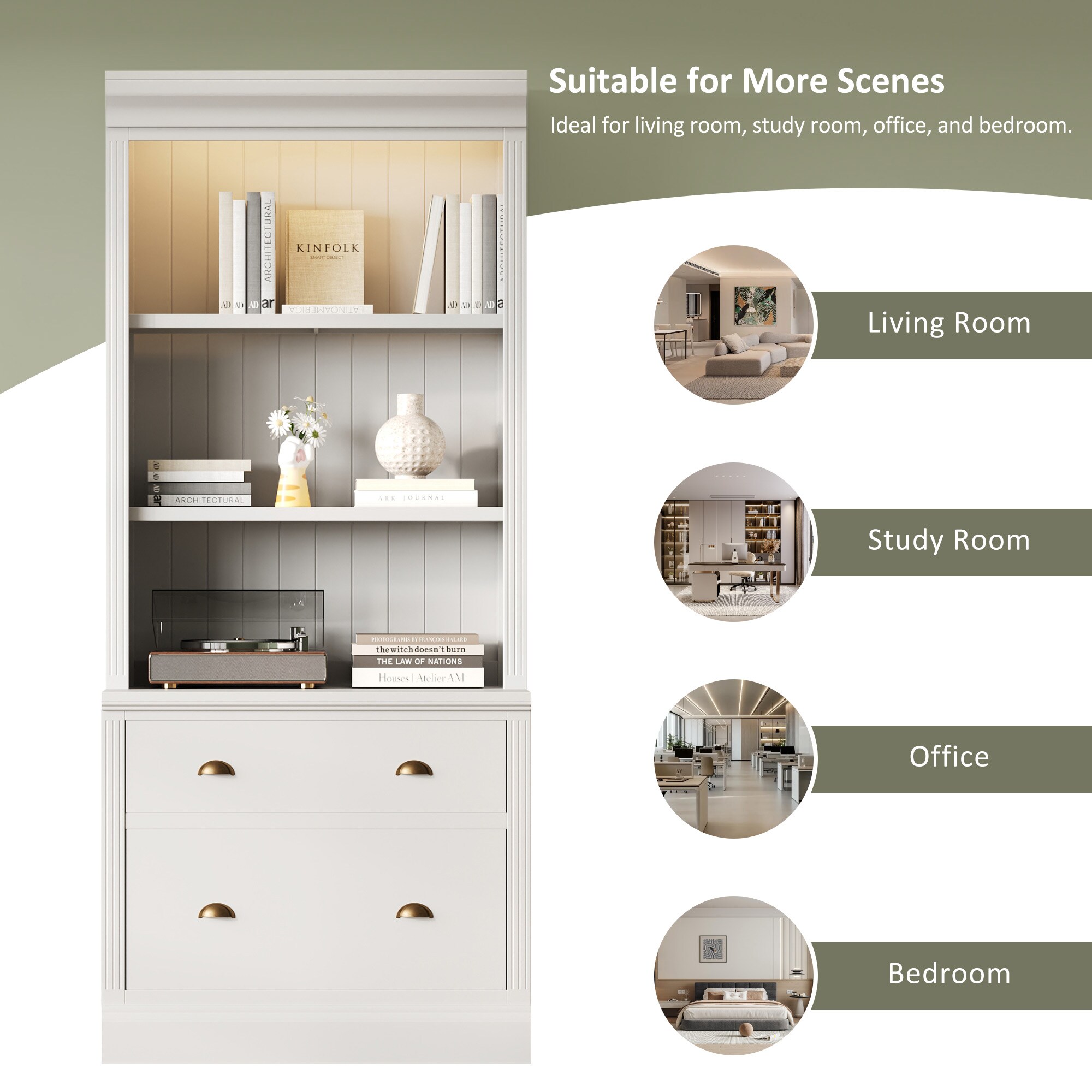 ModernLuxe L3P-N751S280594K bookcases - View #7