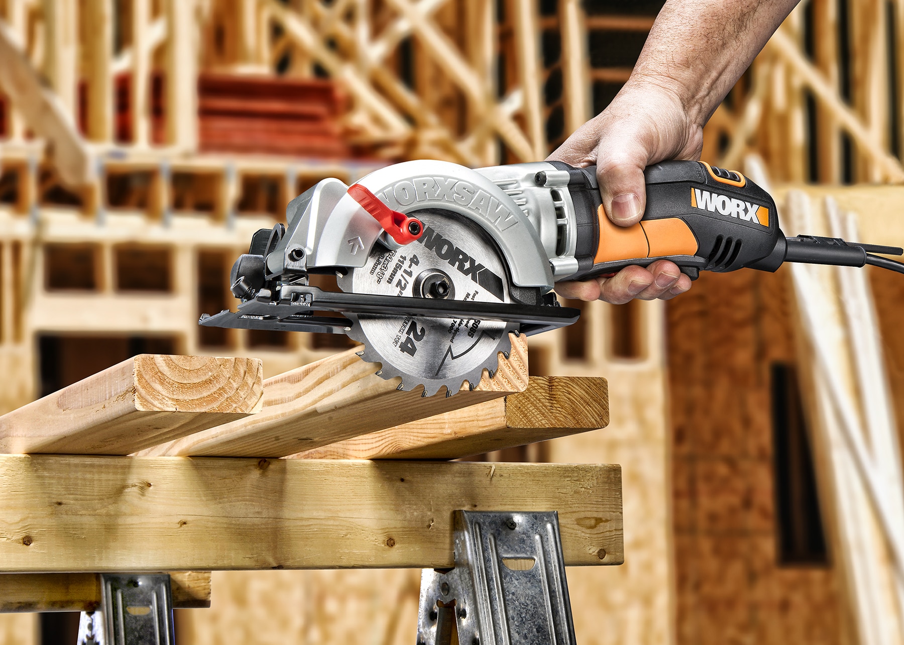 WORX 4 1 2 in 24 Tooth High speed Steel Circular Saw Blade in the