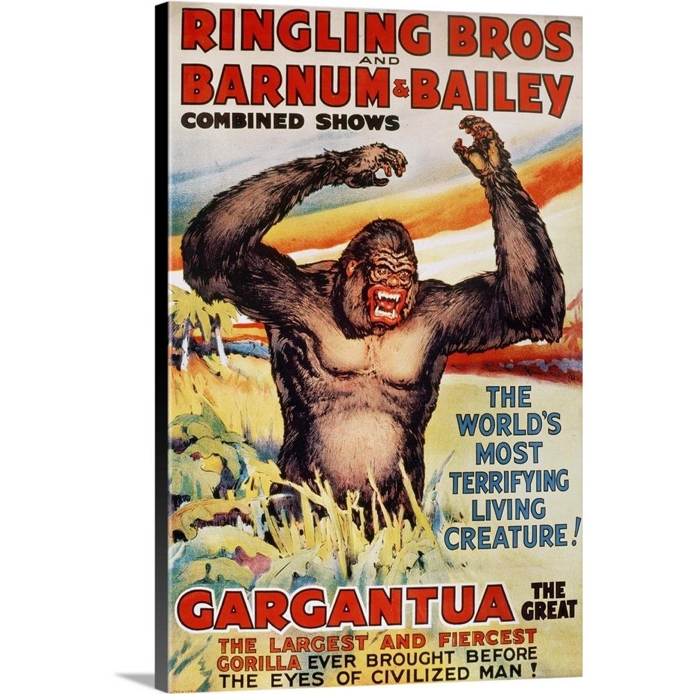 GreatBigCanvas 1054019-24-20X30 Ringling Brs and Barnum and 30-in H x 20-in W Abstract Print on Canvas