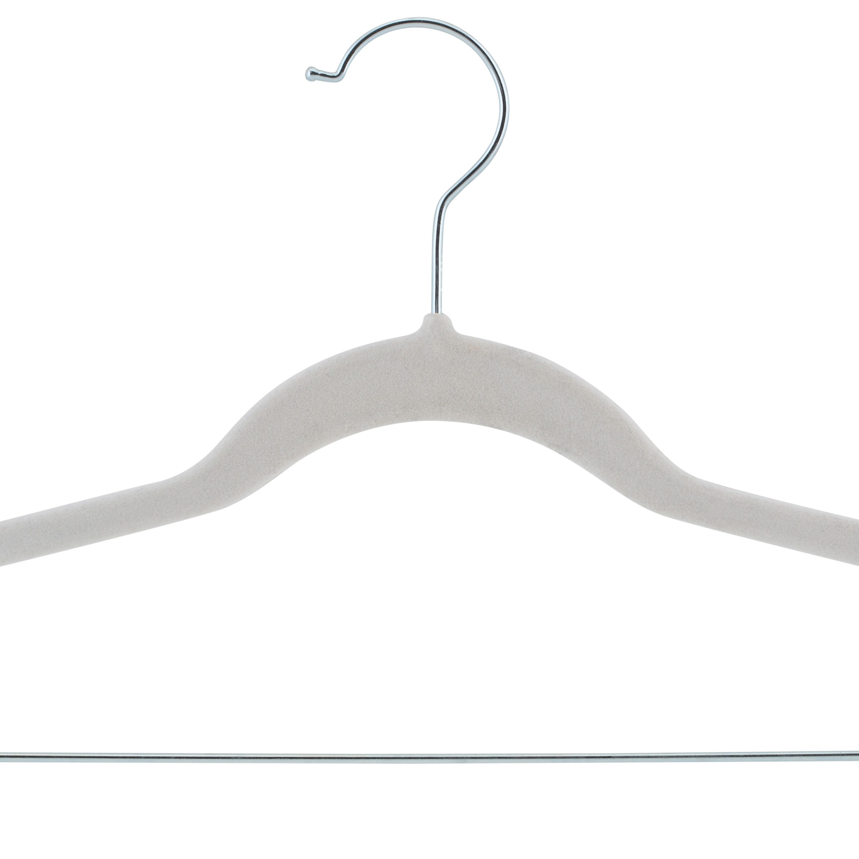 Laura Ashley Hangers Plastic Non-slip Grip Clothing Hanger (White