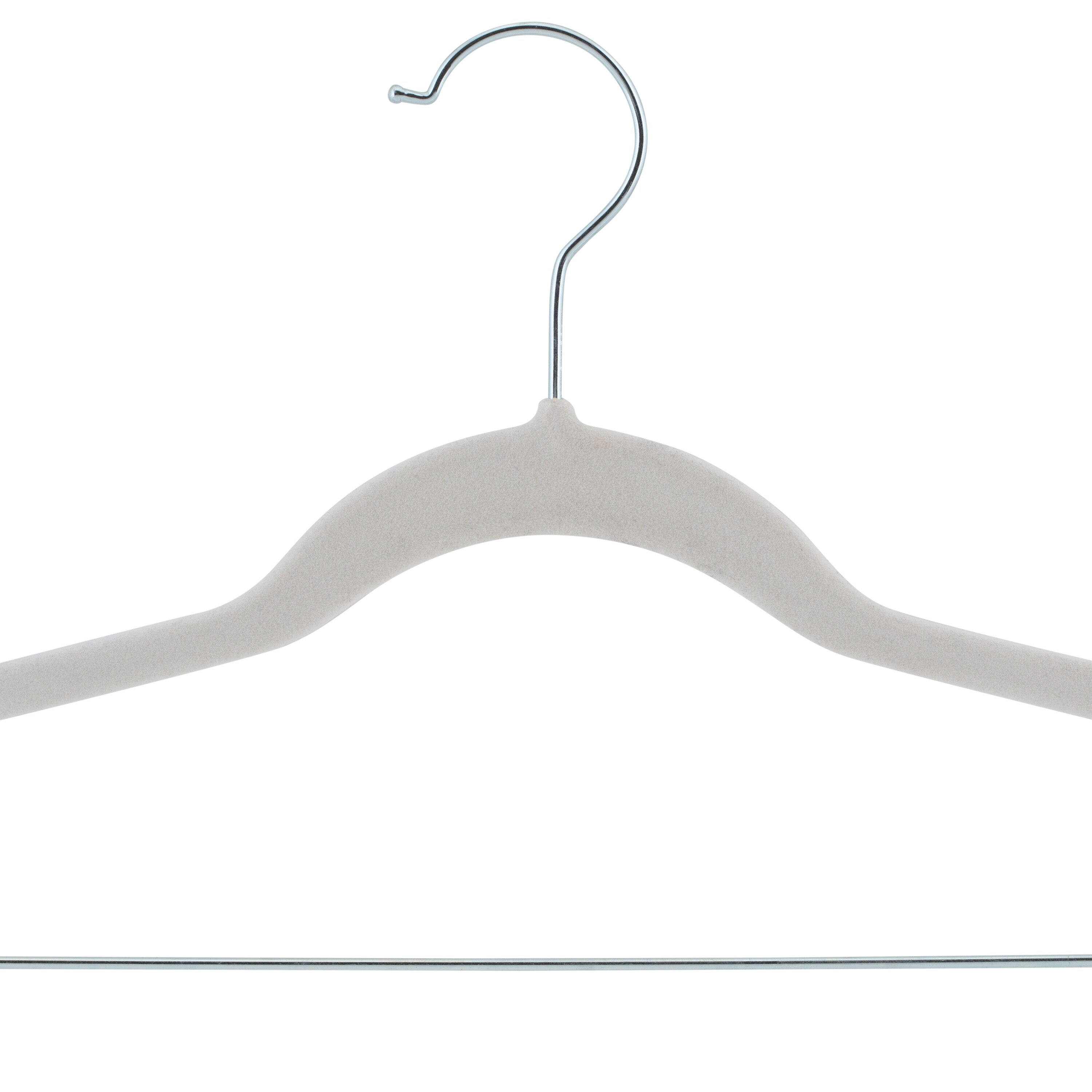 Laura Ashley Hangers Plastic Non-slip Grip Clothing Hanger (White) in the  Hangers department at