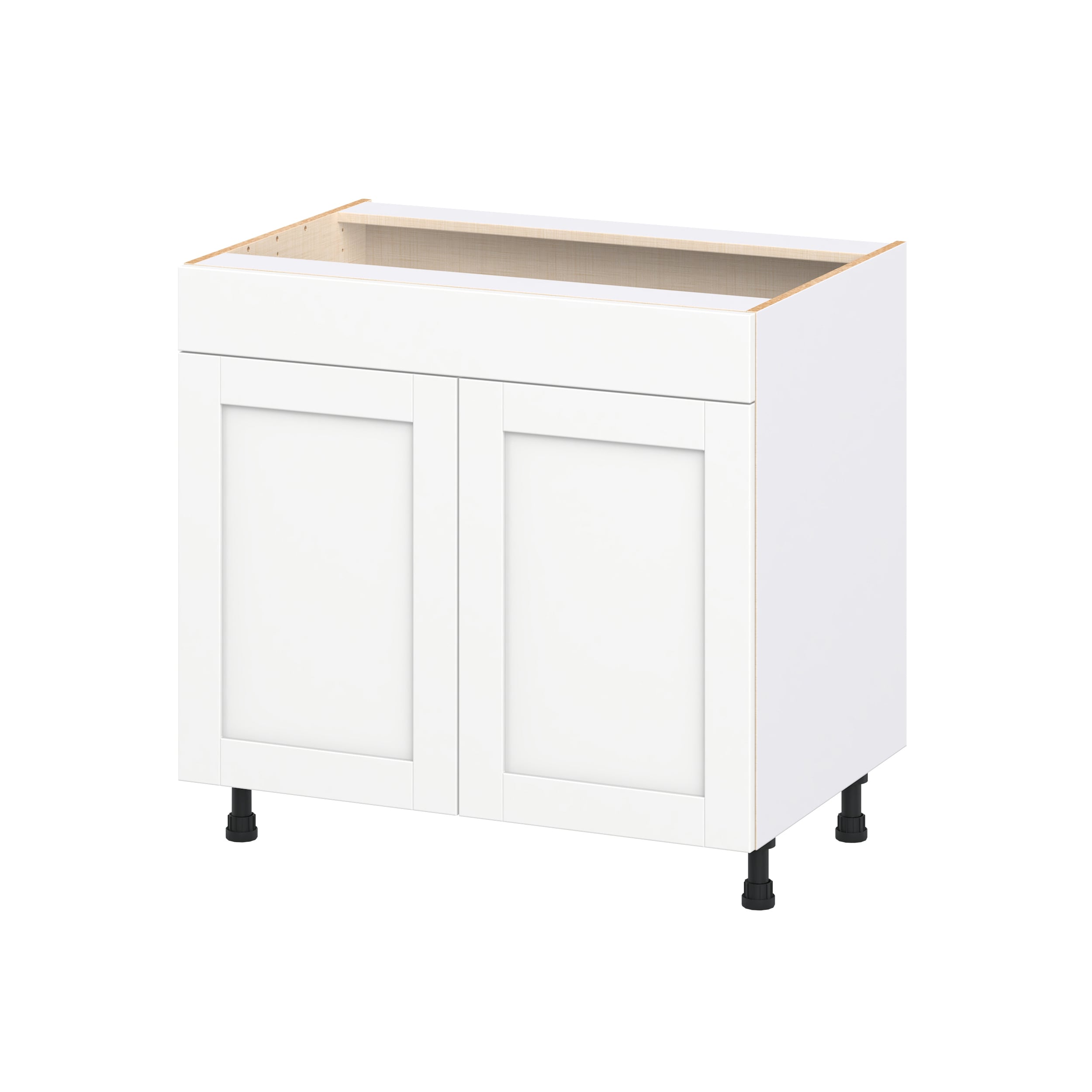 Hugo&Borg DSBCT36FF-RM Rosemont 36-in W x 34.5-in H x 24.5-in D Bright White Base Fully assembled Cabinet Flat Panel Shaker