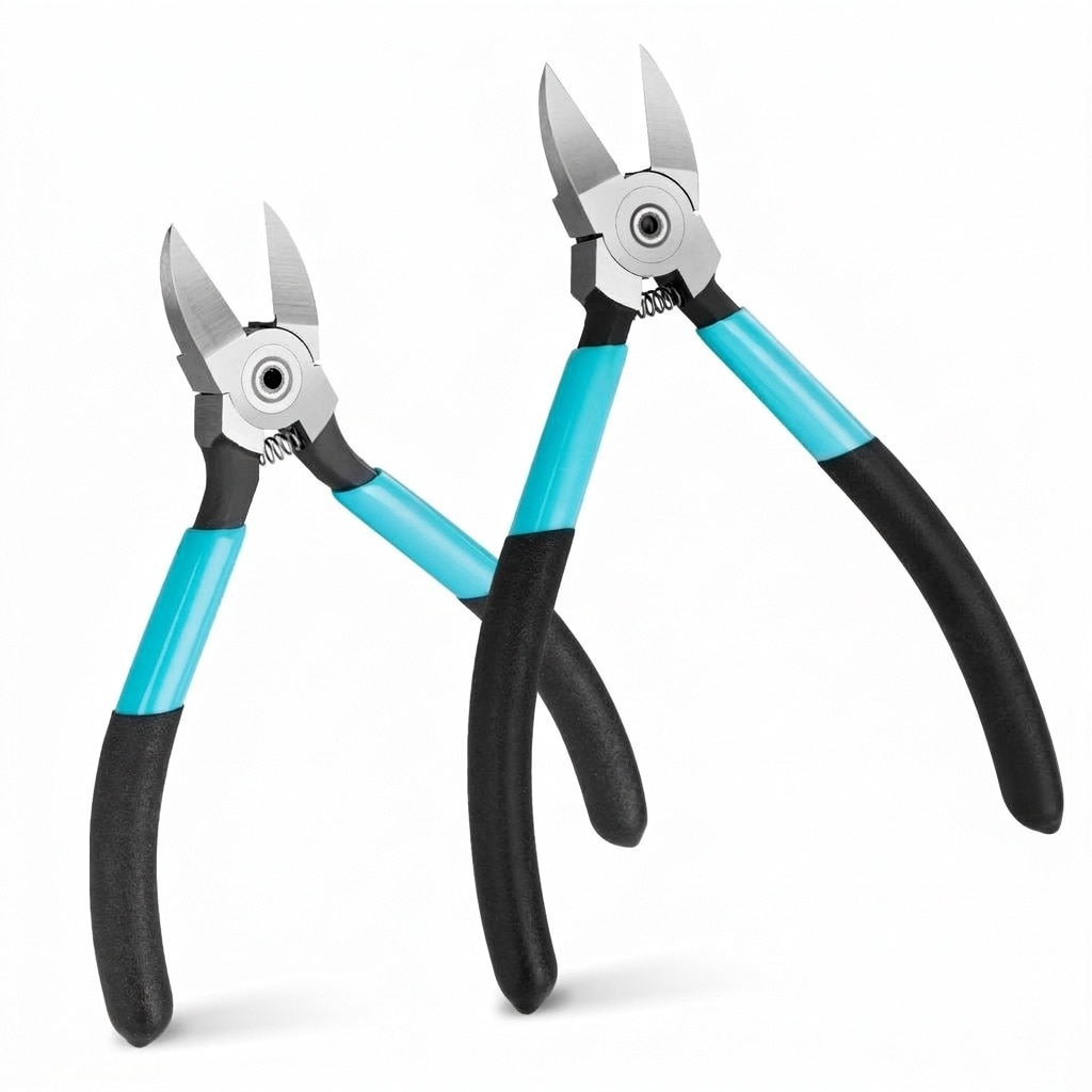 Lukvuzo  5 Inch and 6 Inch Flush Cutters Heavy Duty Wire Cutters with CNC Machined Edges Thickened Zip Tie Cutter for Crafting Floral Artificial