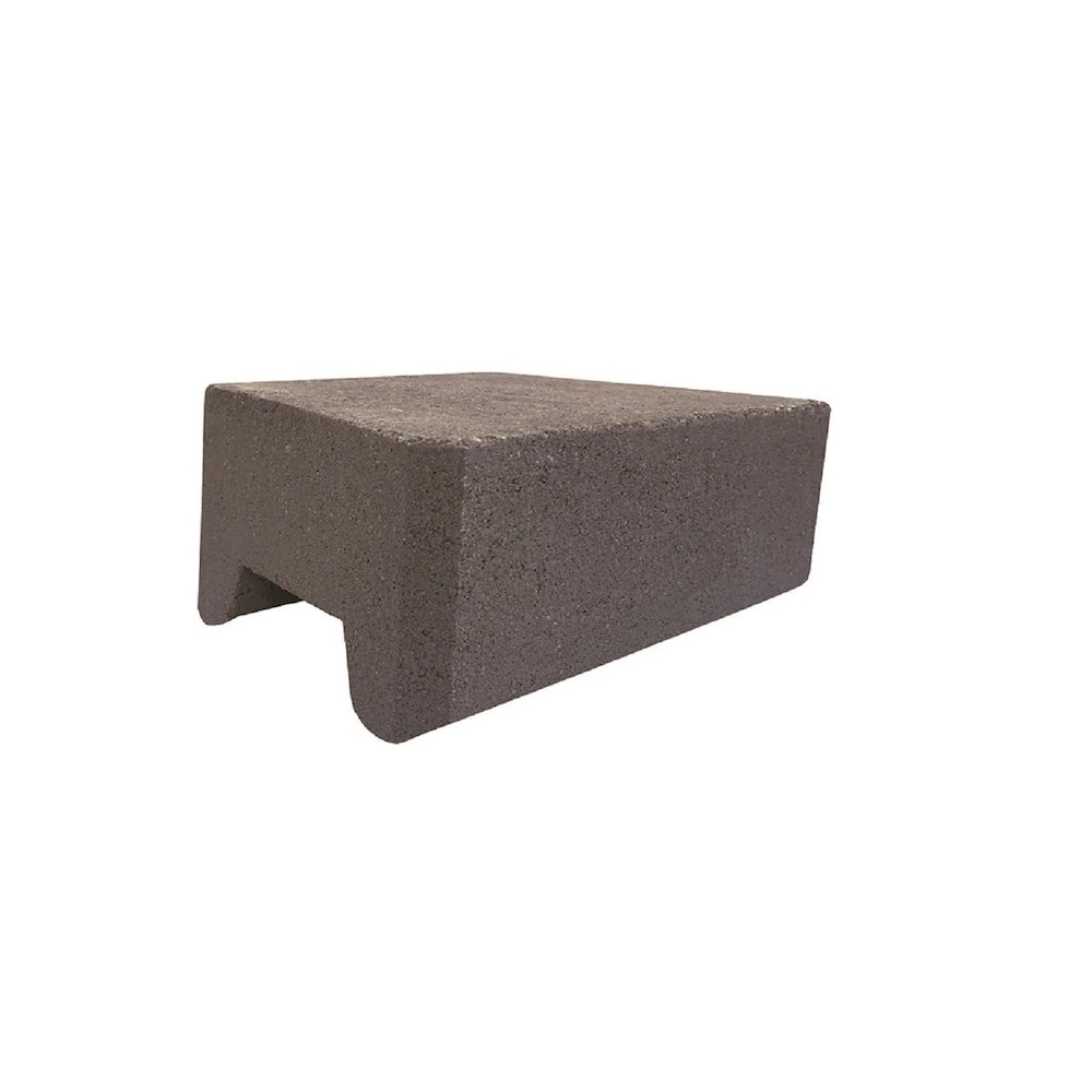 4-in H x 11.7-in L x 7-in D Gray/Charcoal Concrete Retaining Wall Block | - Lowe's LS412.GC.SF