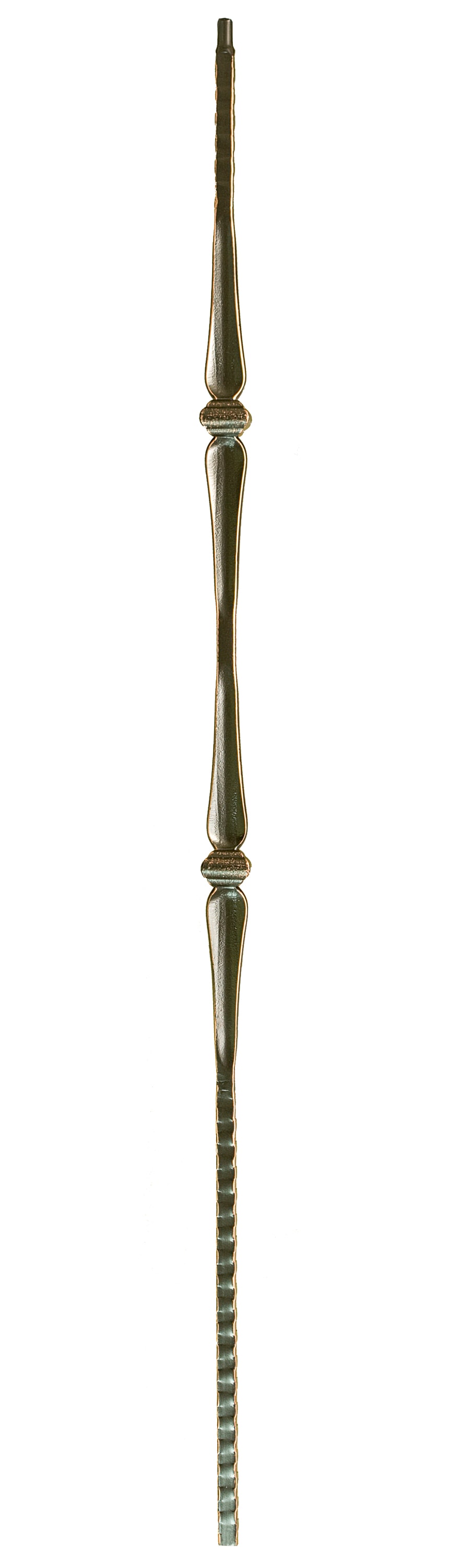 WM Coffman 801086 44-in x 0.56-in Oil Rubbed Copper Wrought Iron Pin Top Hammered Stair Baluster