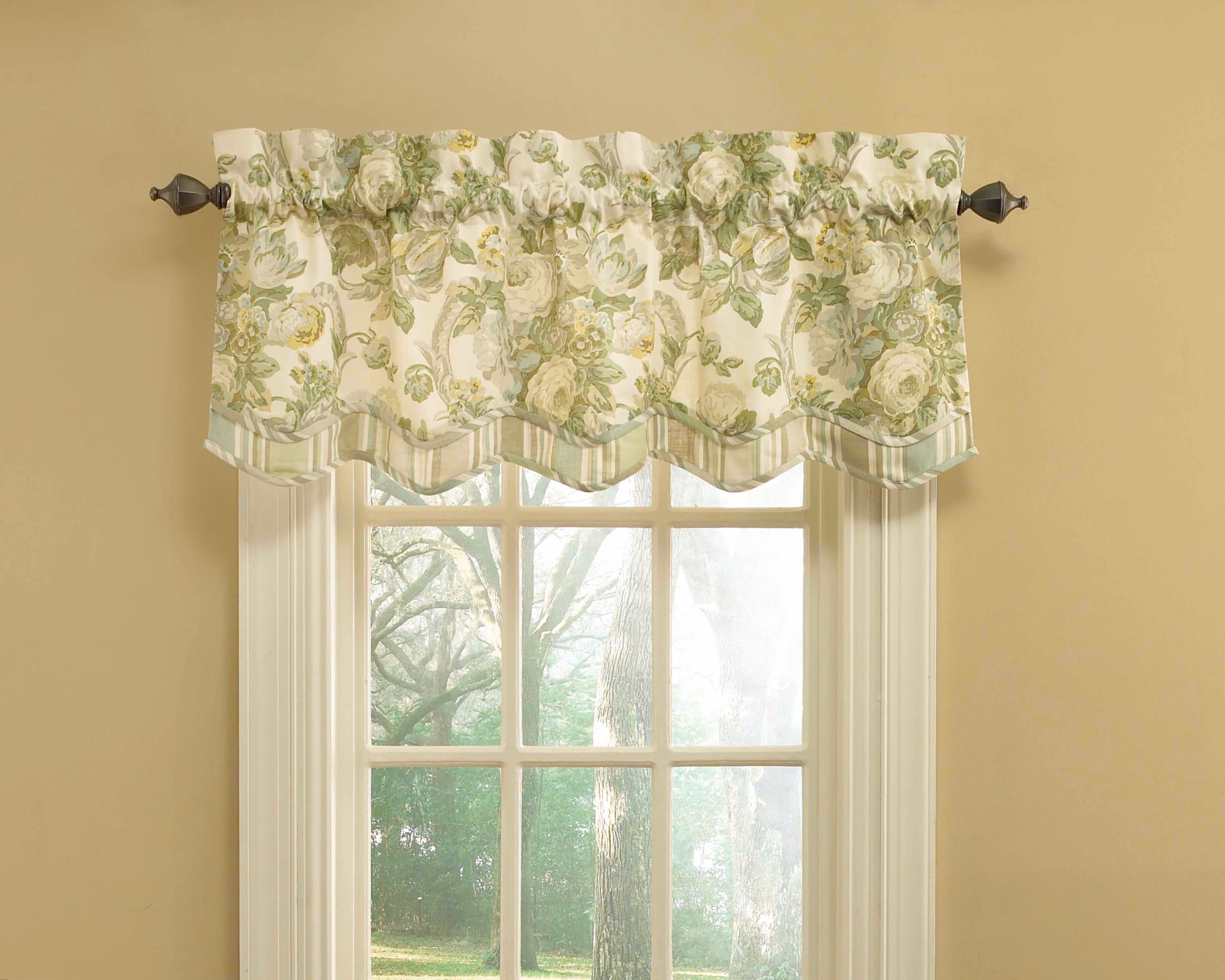 green jcpenney living room valances