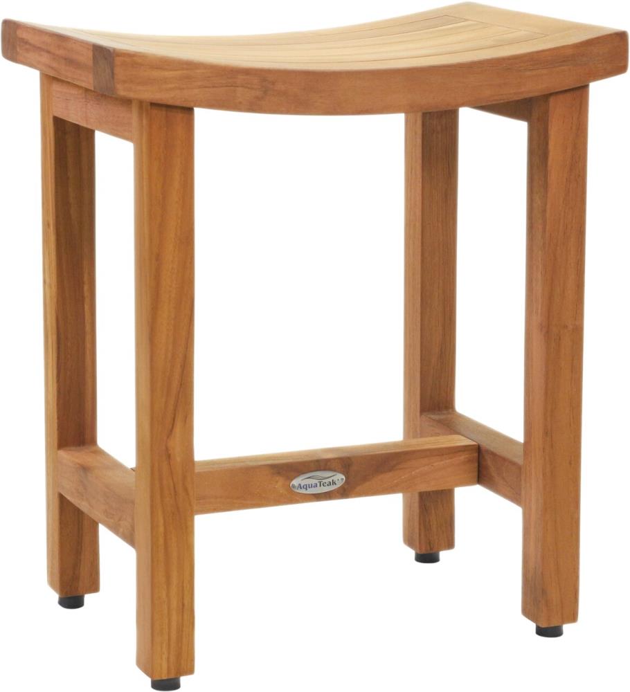 AquaTeak 186 Teak Oil Wood Freestanding Shower Chair