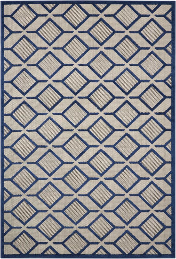 Nourison Aloha 8 x 10 Navy Indoor/Outdoor Abstract Area Rug at Lowes.com