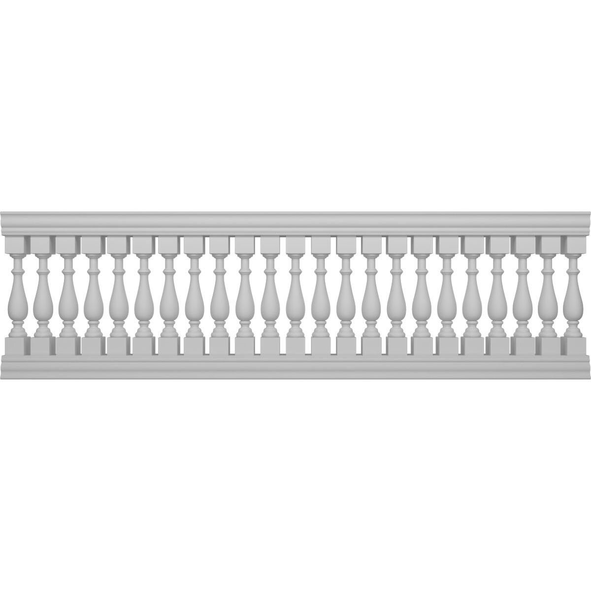 Ekena Millwork BALK41X132TRN FiberThane 10-Feet x 41-Inches Traditional Fiberglass Deck Rail Kit