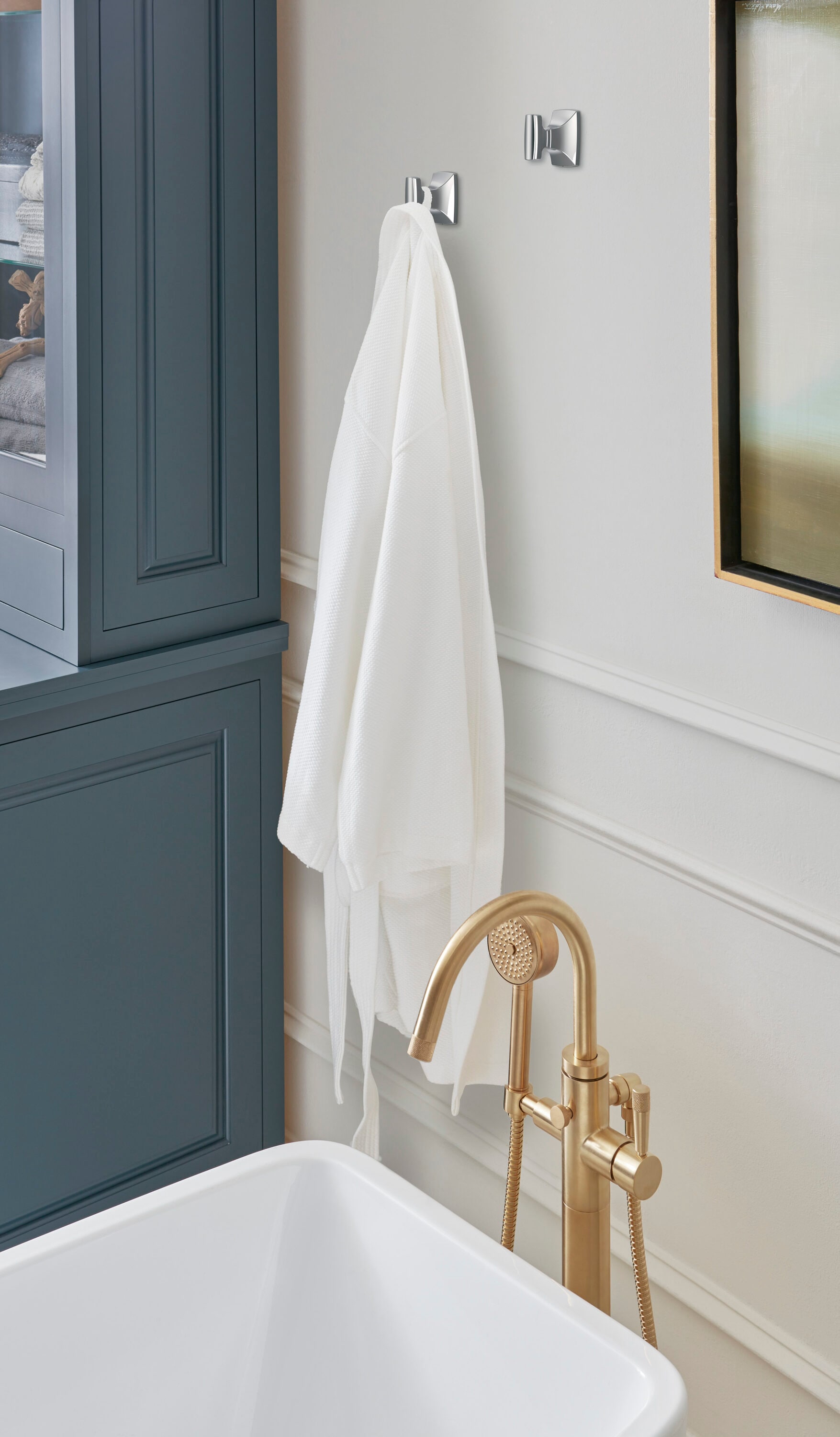 Polished Nickel Single Prong Wall Hook