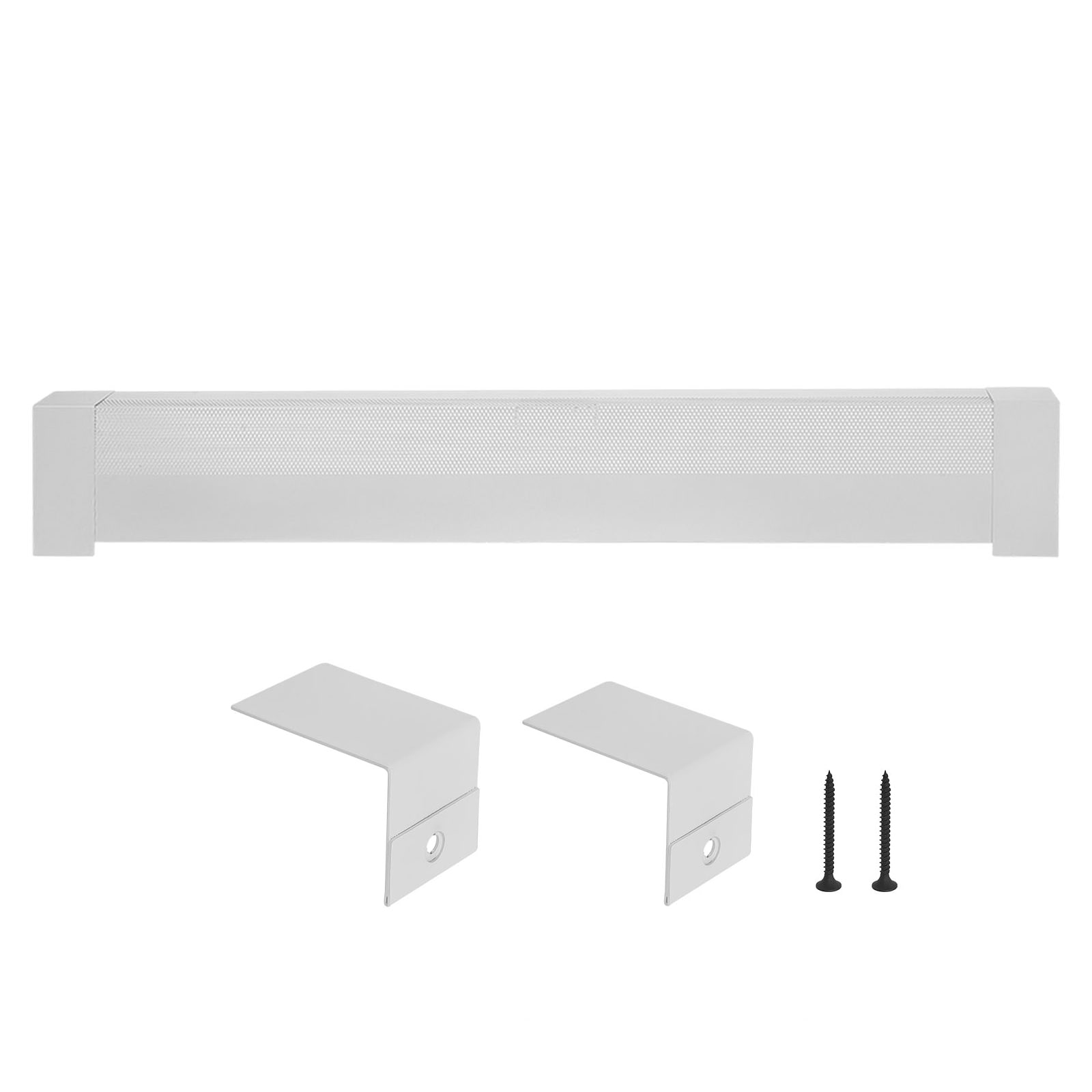 GIVIMO Baseboard Heater Cover - 4-ft Standard Electric Heating Unit Front Panel - Heavy-duty Steel Replacement - Easy Install for Bedroom Living Room - White Powder-coated Finish #LW102GIVSS3621