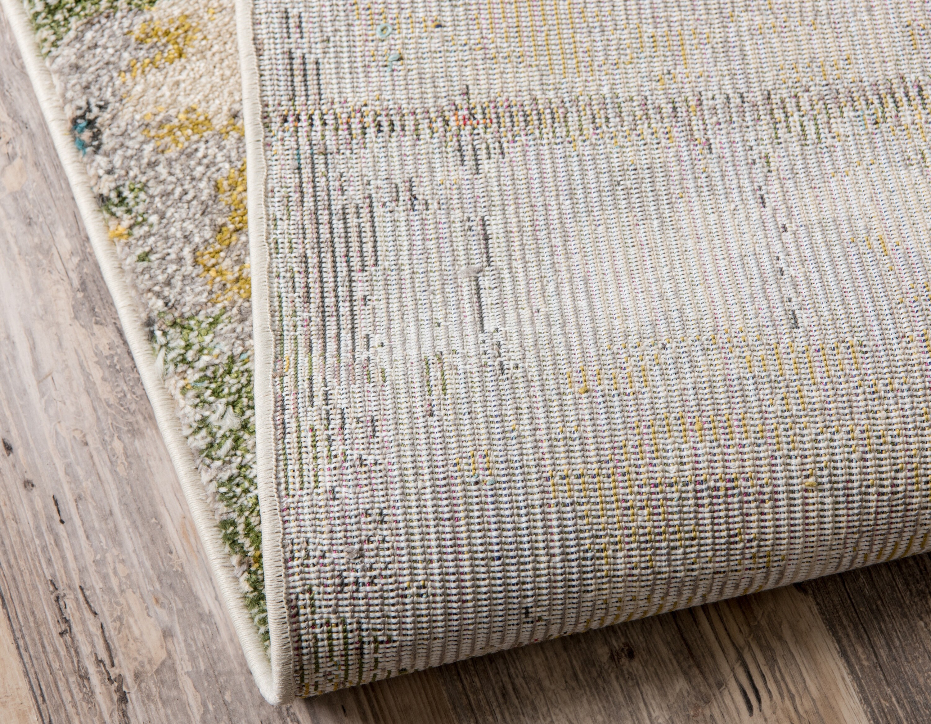 Reversible Chromatic Gray Abstract 9' x 12' Easy-Care Rug