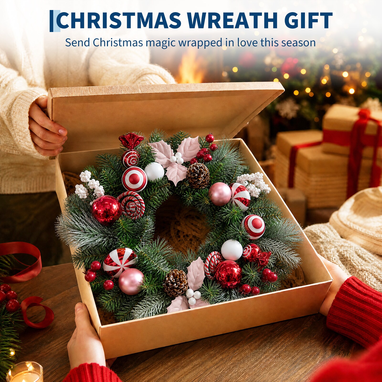 Garvee BPL-YHSLE8FJF62UJ-Q Artificial-Christmas-Wreaths - View #7